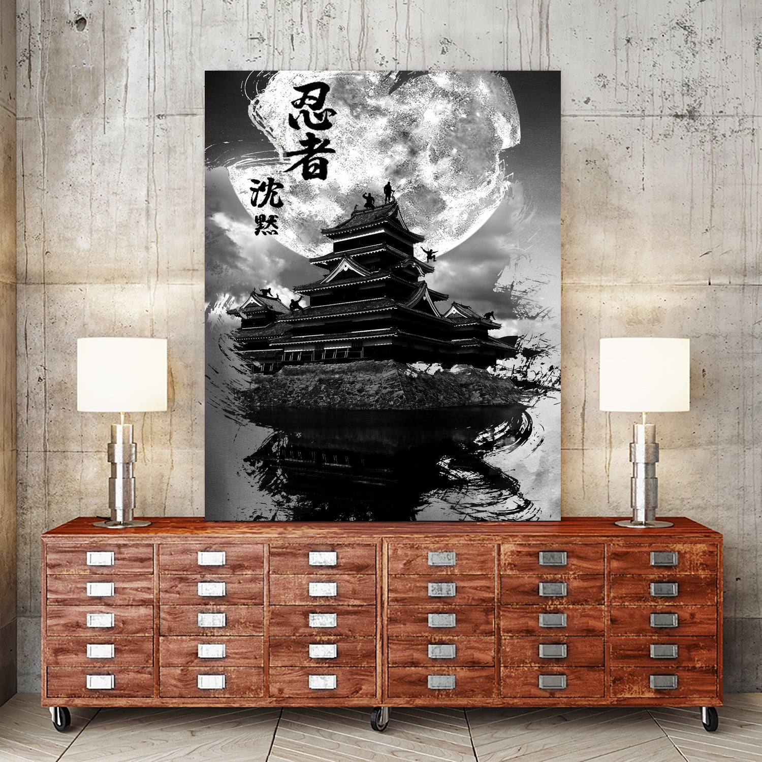 Infiltration - Ninja Design by Andre Jones on GIANT ART - gray digital painting