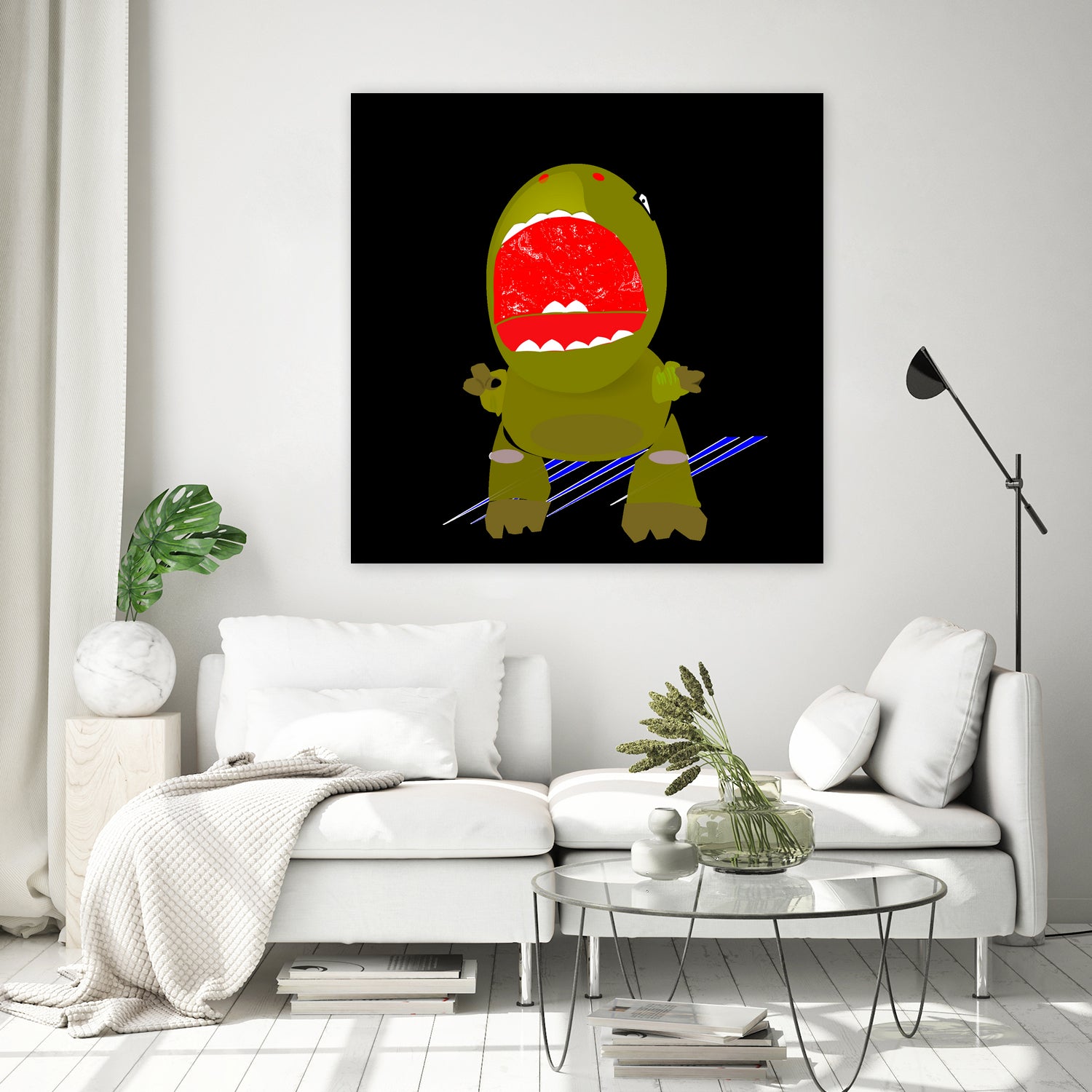 dinosaur attack by eran str on GIANT ART - red cartooning