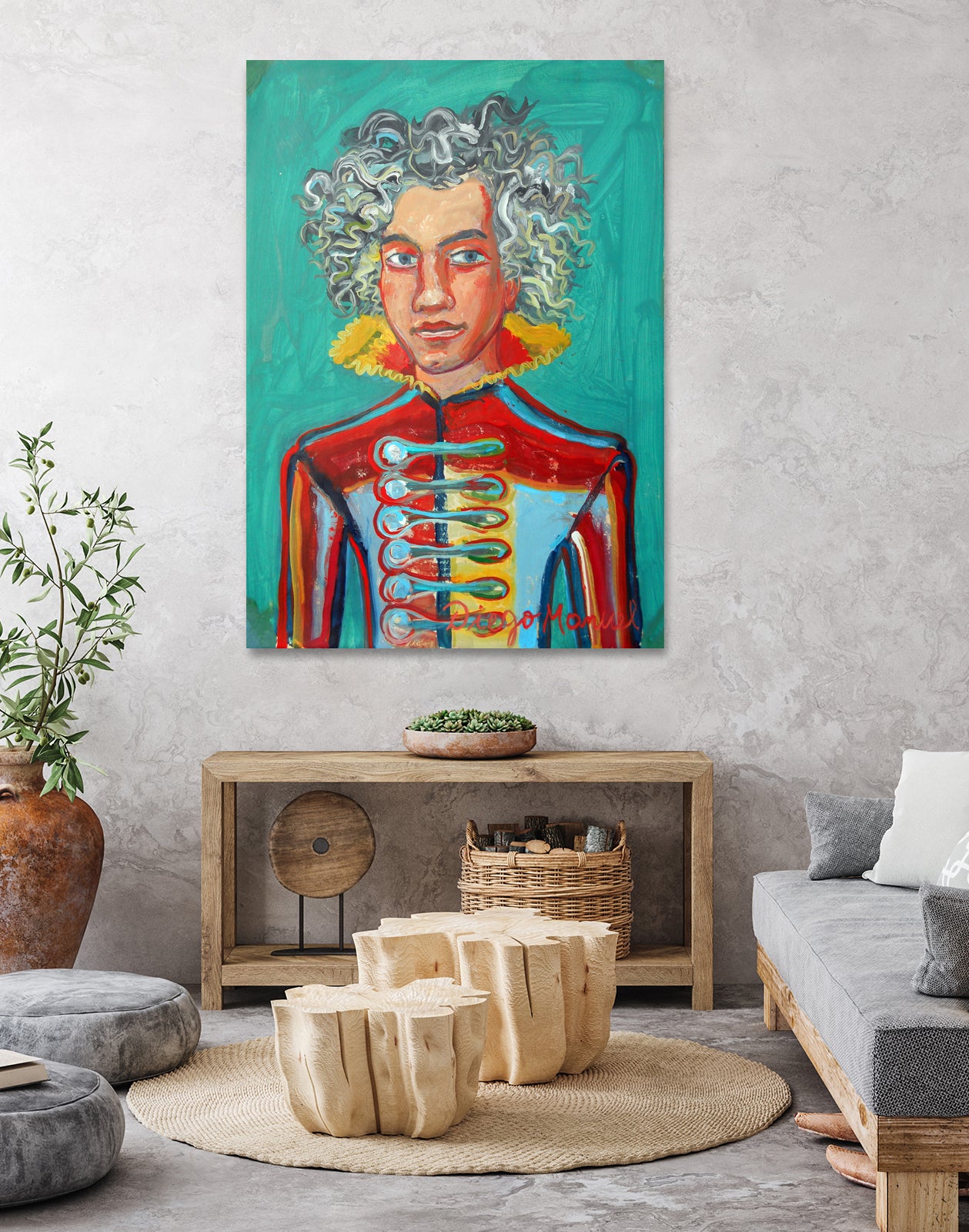 Beethoven by Diego Manuel Rodriguez on GIANT ART - green mixed media