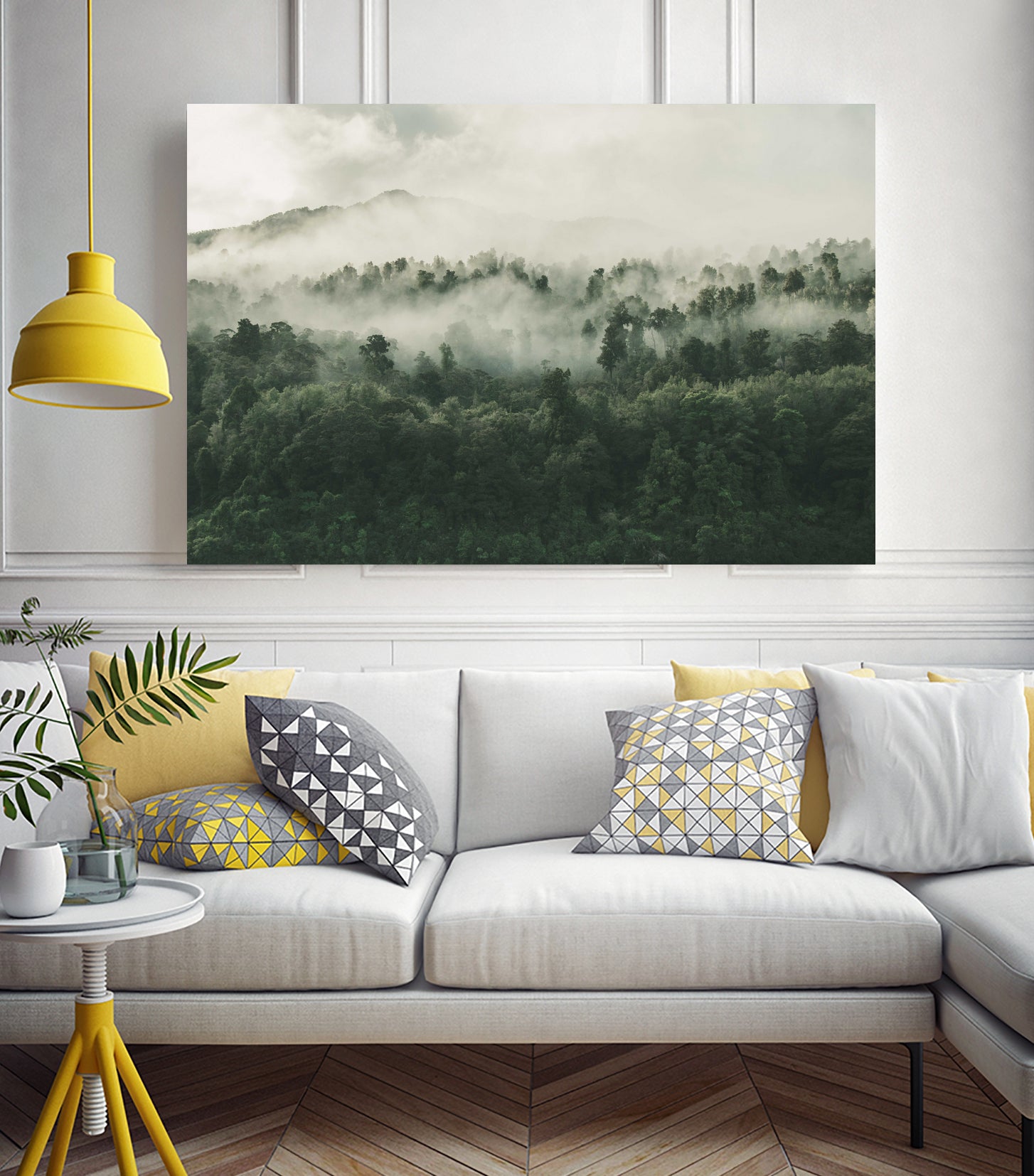 In My Other World, The Heart Of My Heart, Mountain Fog by MOHAMED HOWA on GIANT ART - black digital drawing