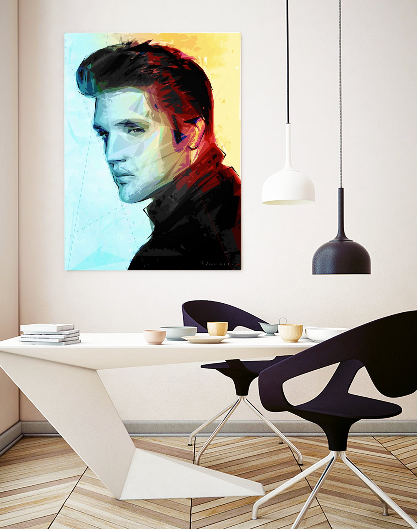 elvis (variation) by Enrico Varrasso on GIANT ART - black digital painting