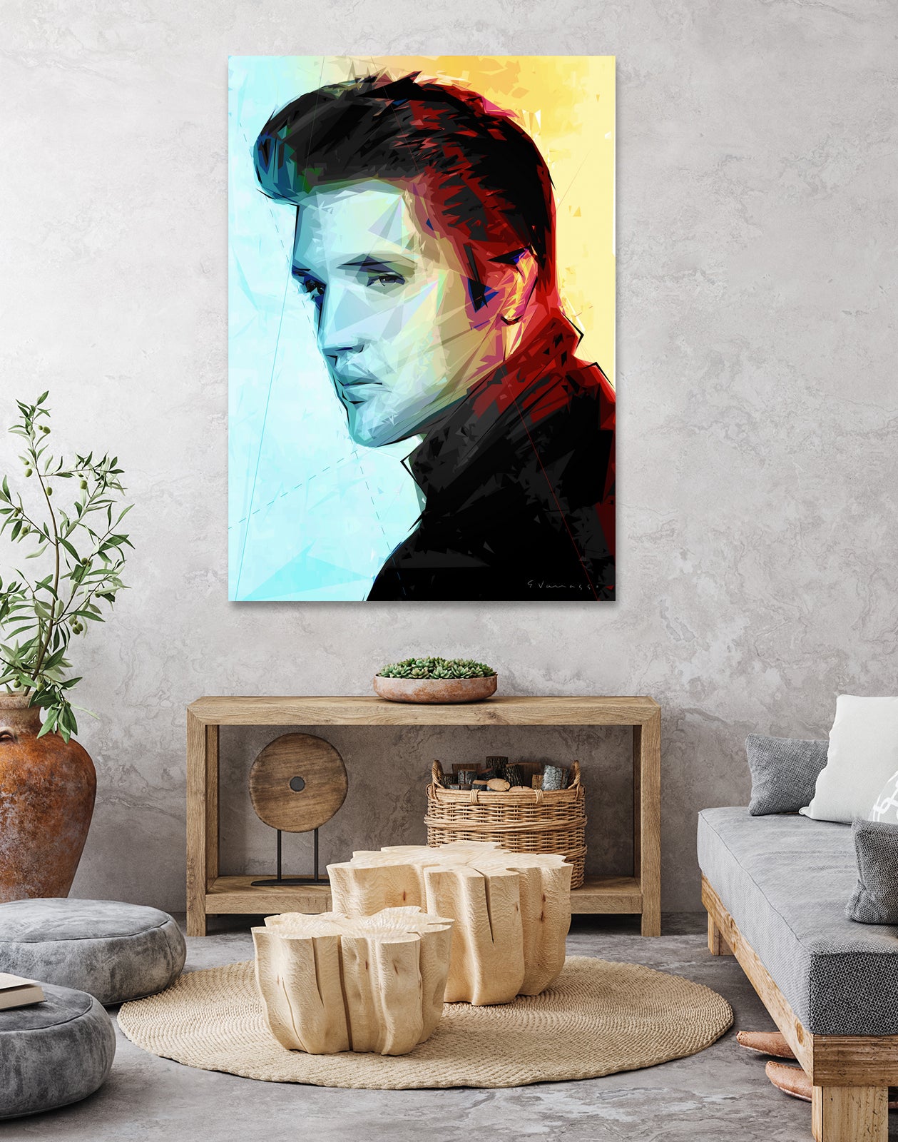 elvis (variation) by Enrico Varrasso on GIANT ART - black digital painting