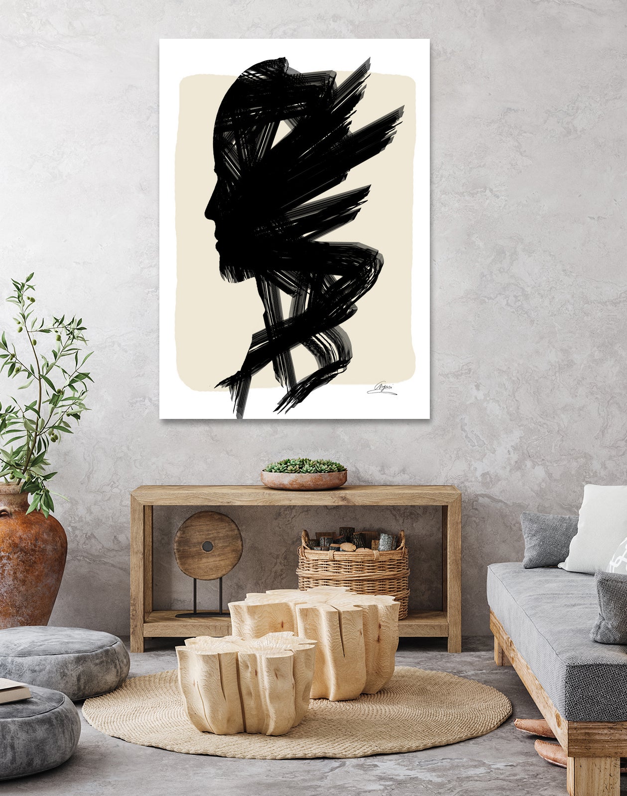 Aopeli-GloryPaint Figures Collection by Chrysafia Vogiatzi on GIANT ART - black digital painting