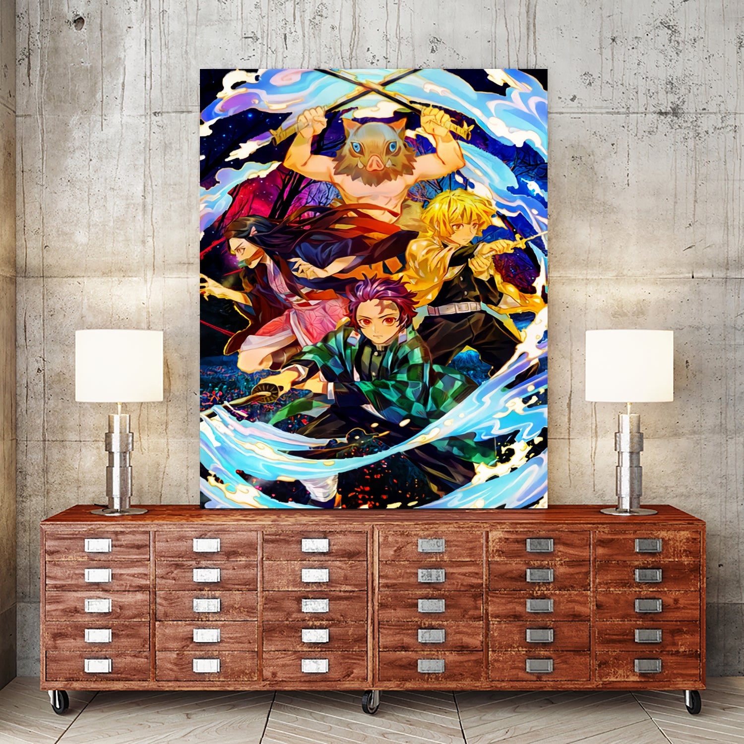 Demon Slayer Team by Christian Velazquez on GIANT ART - orange digital painting