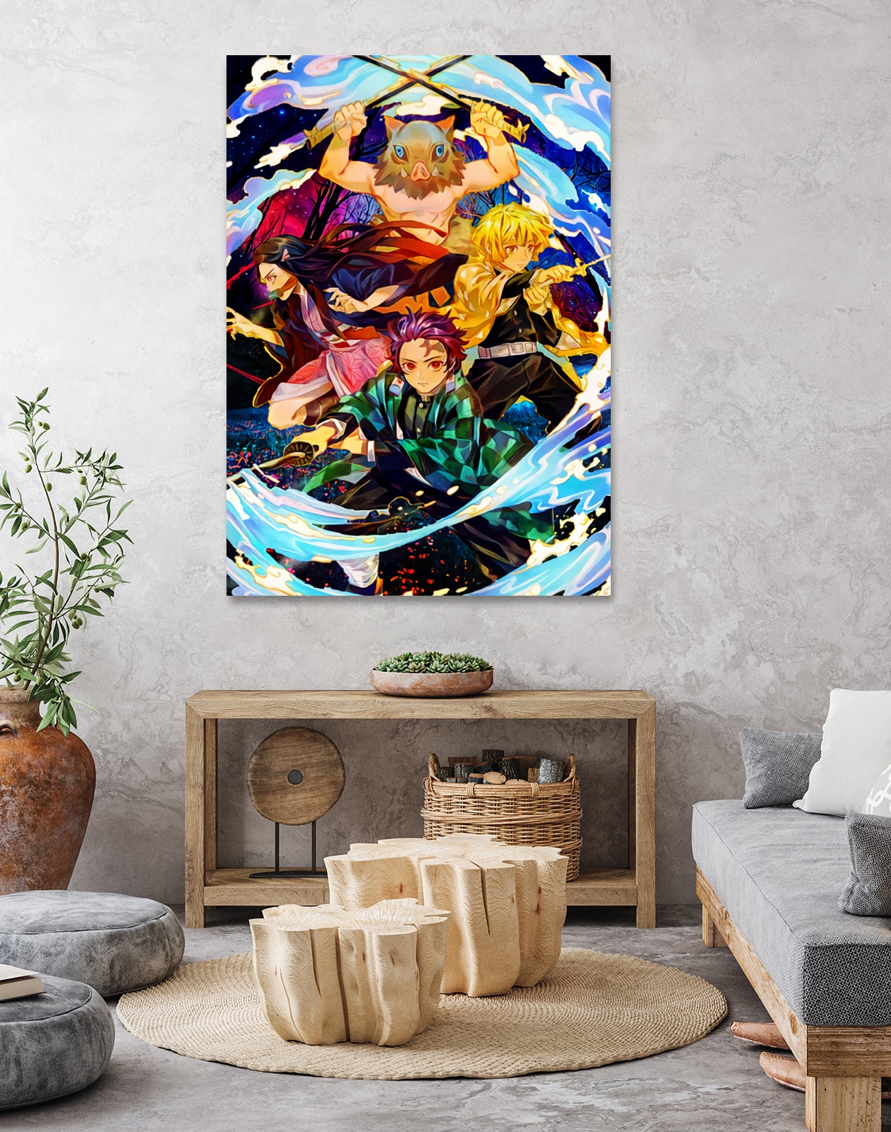 Demon Slayer Team by Christian Velazquez on GIANT ART - orange digital painting