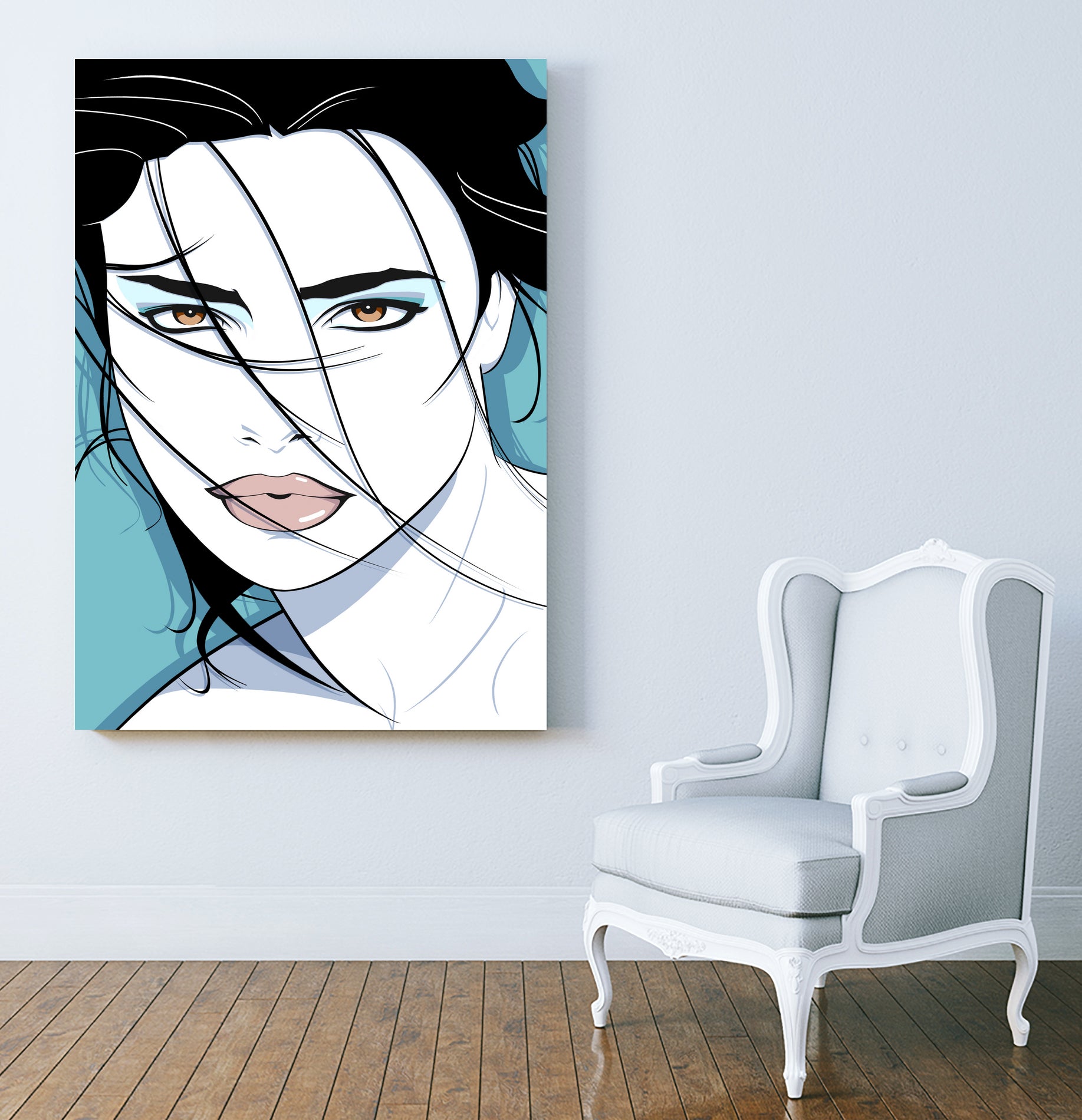 BREEZY by Ron Santiano on GIANT ART - blue digital drawing