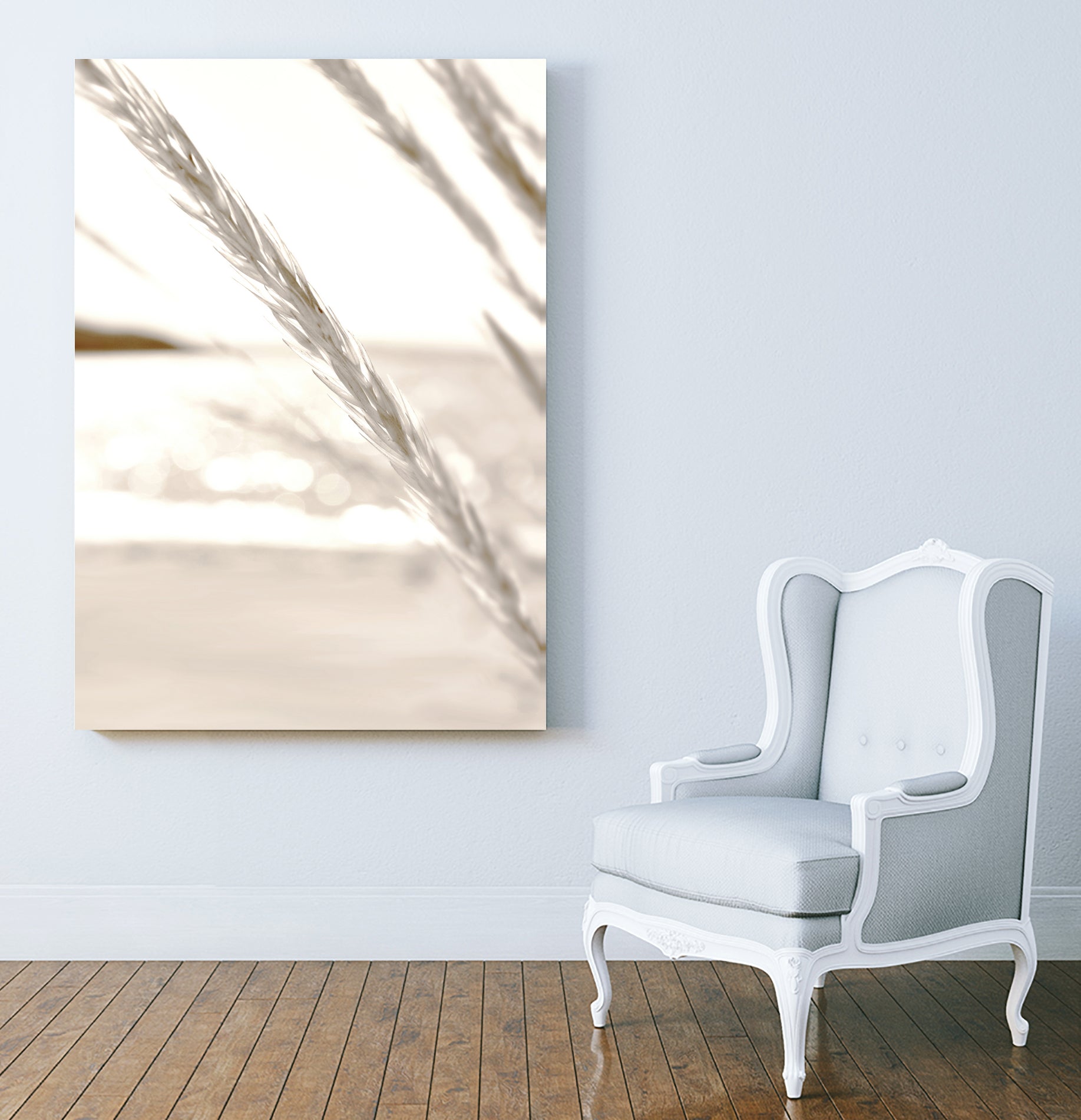 Minimalist coastal beach plants by IOANNA PAPANIKOLAOU on GIANT ART - brown photo illustration