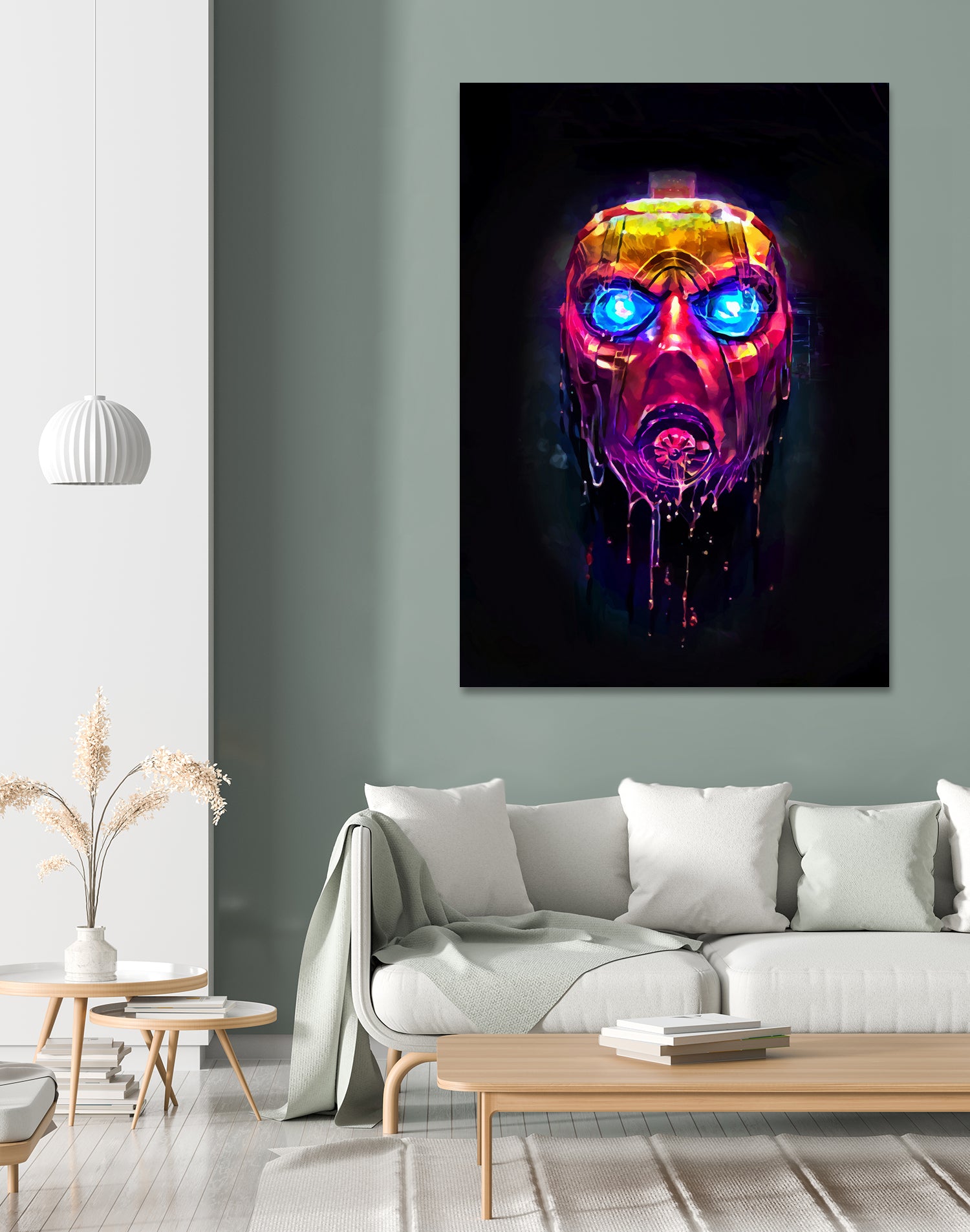 Borderland Mayhem Retro Mask by Christian Velazquez on GIANT ART - fuchsia game design