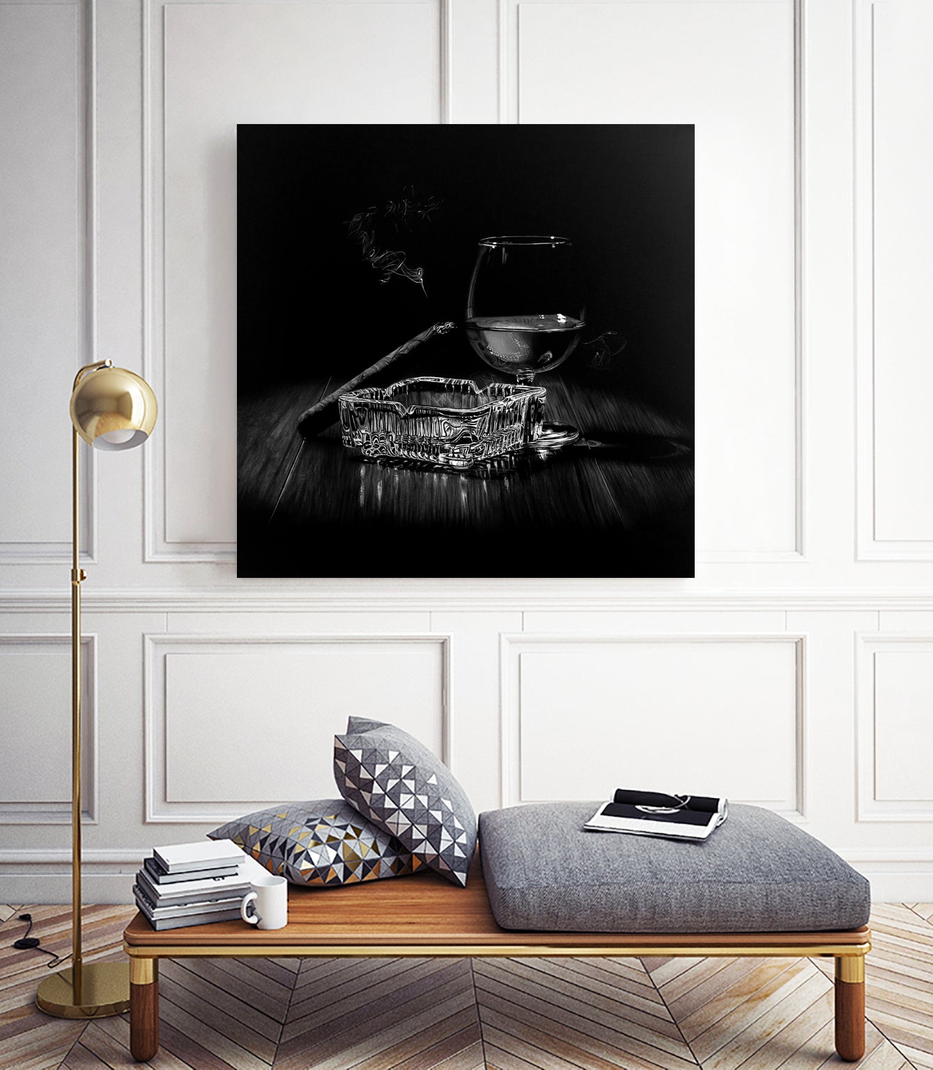 After Hours IV B-W by João Bello on GIANT ART - black mixed media