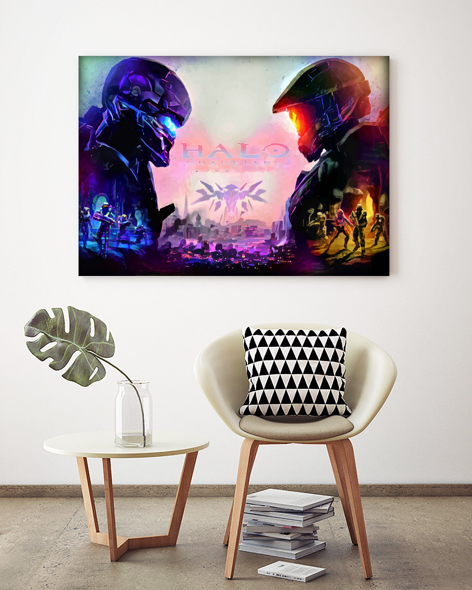 Halo Guardians retro by Christian Velazquez on GIANT ART - pink game design