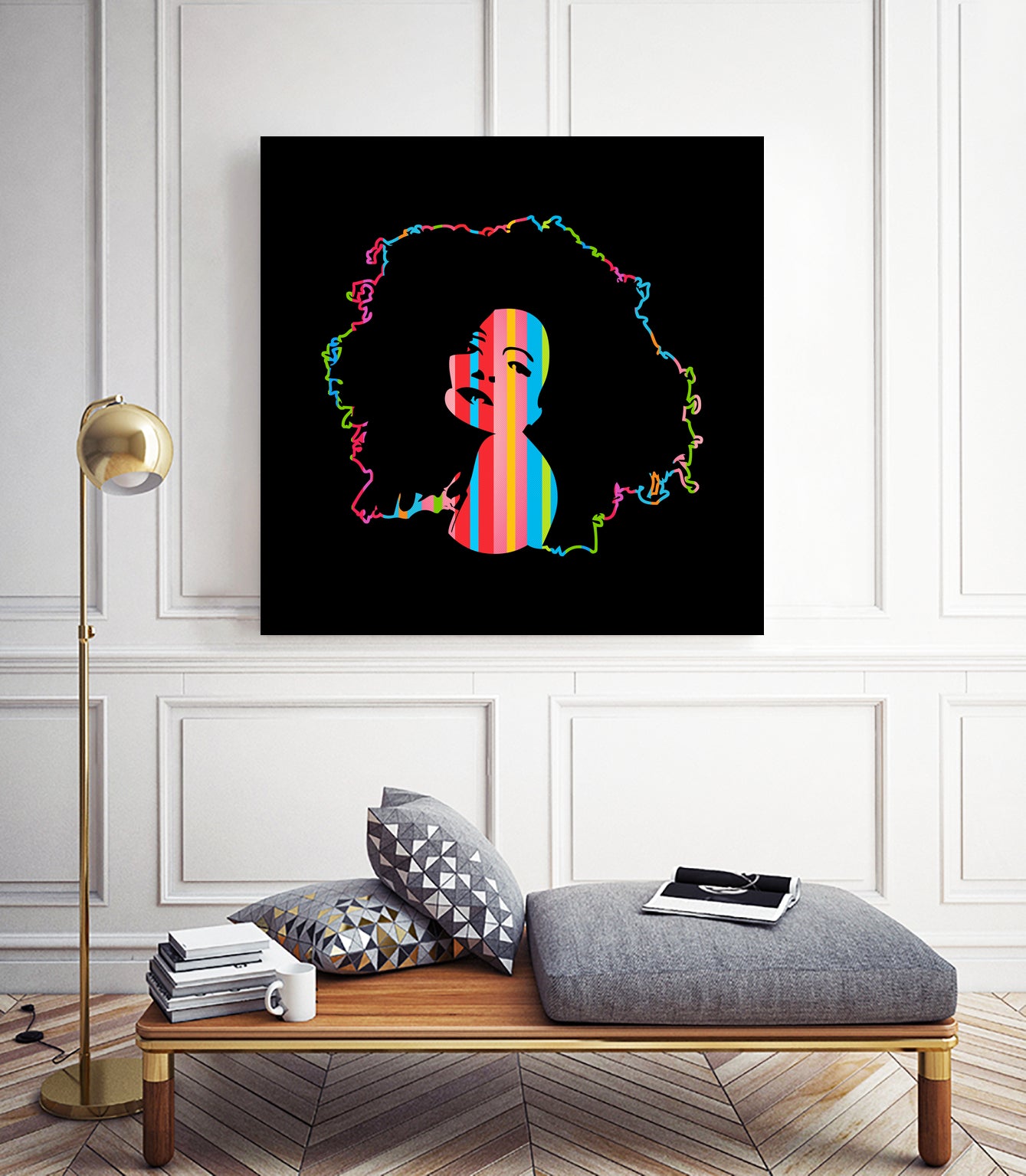 Diana Ross | Pop Art by William Cuccio on GIANT ART - black digital painting