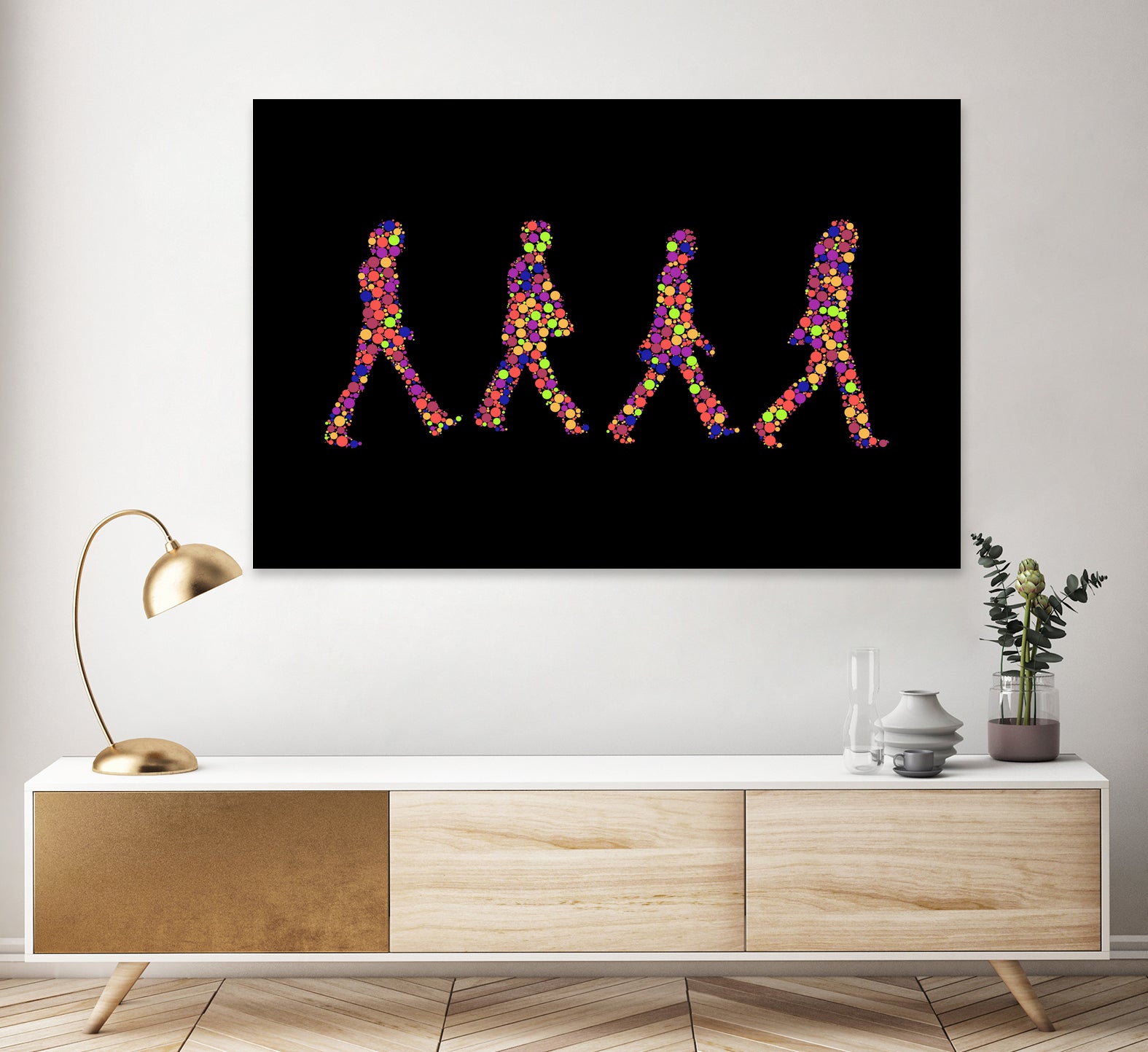 Beatles | Abbey Road | Pop Art by William Cuccio on GIANT ART - black digital painting