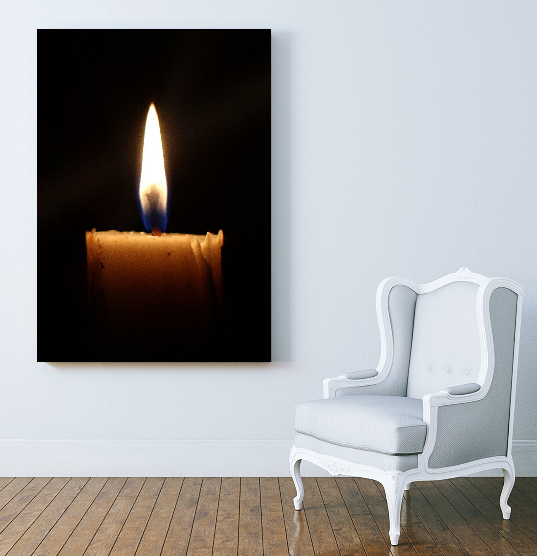 candle light burn by Ronny Sefria on GIANT ART - black photo illustration