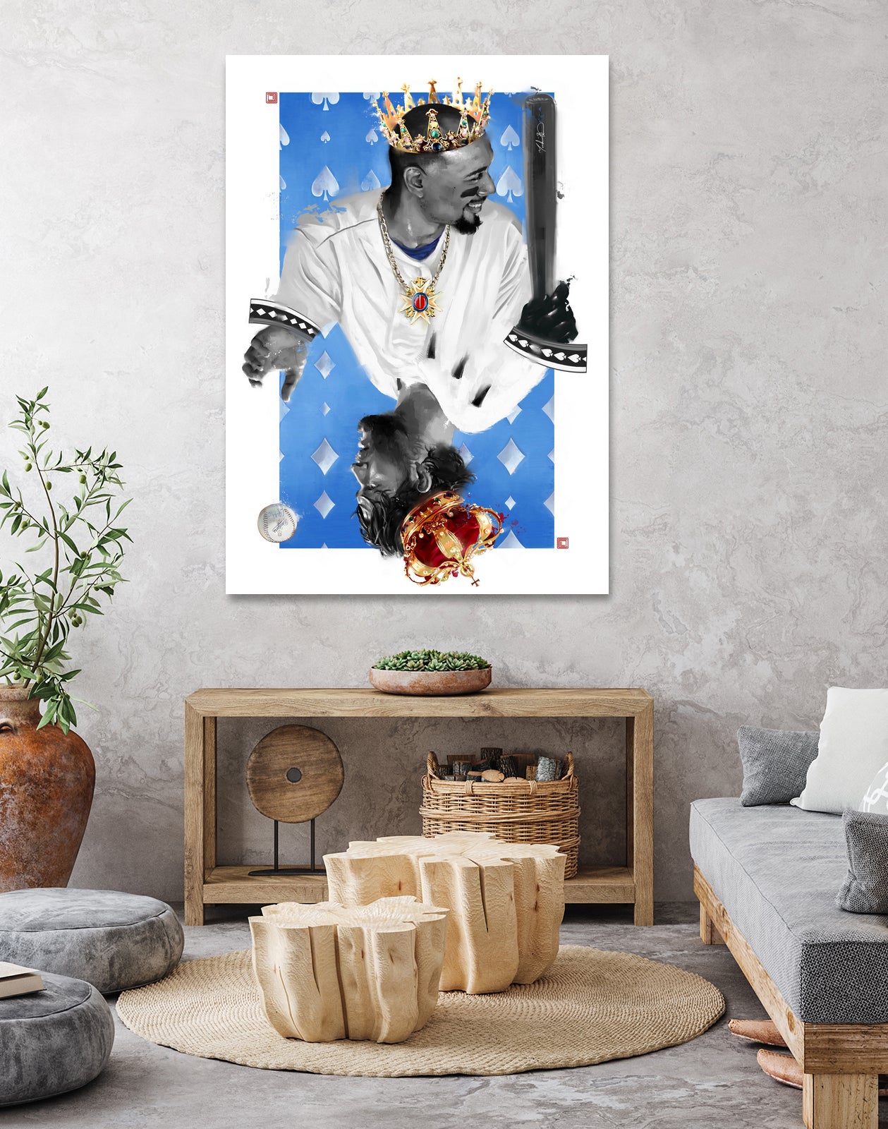 KINGS by Claudia Labarca on GIANT ART - blue digital painting