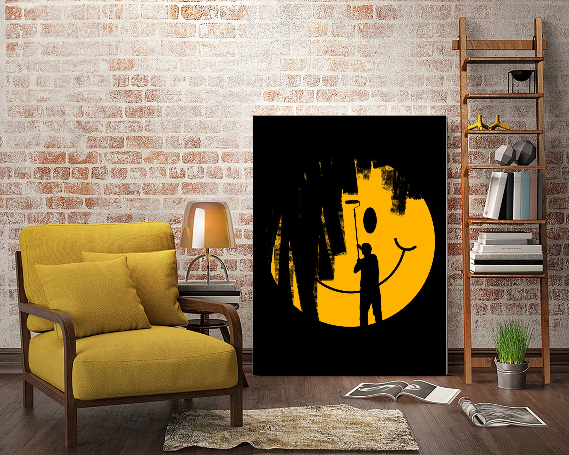 Unhappy by rob dobi on GIANT ART - yellow digital drawing