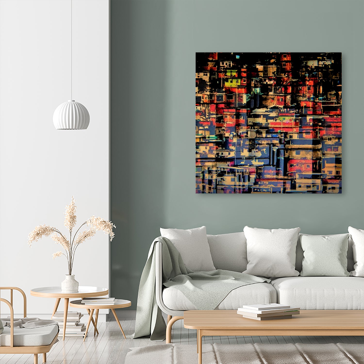 Favela - Brazil by Antonio Saraiva on GIANT ART - brown photo manipulation