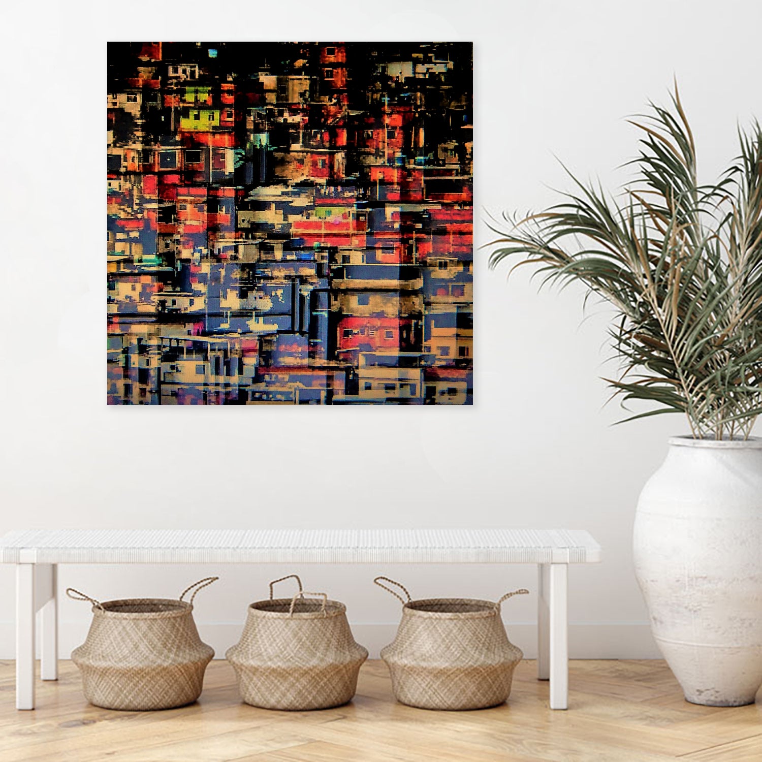 Favela - Brazil by Antonio Saraiva on GIANT ART - brown photo manipulation