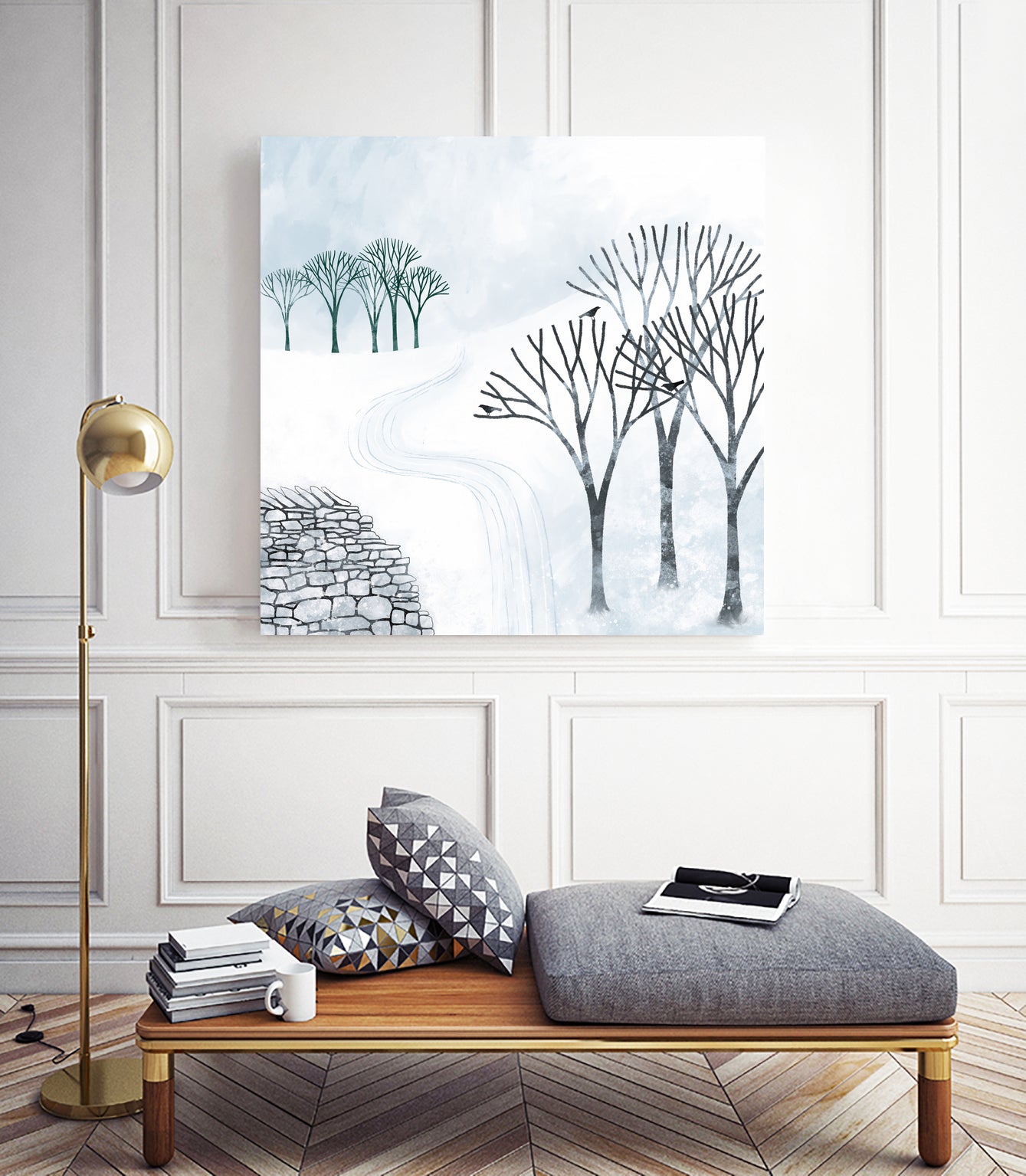 More Snow to Come by Nic Squirrell on GIANT ART - white digital painting