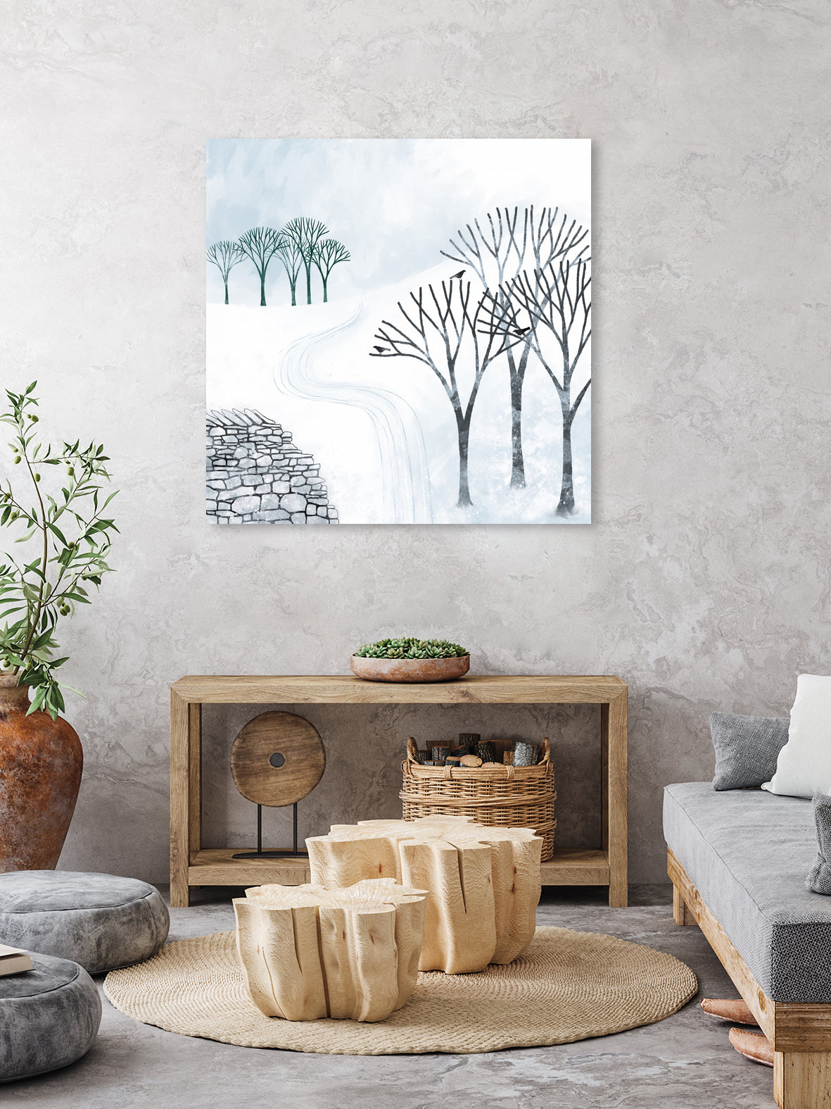 More Snow to Come by Nic Squirrell on GIANT ART - white digital painting