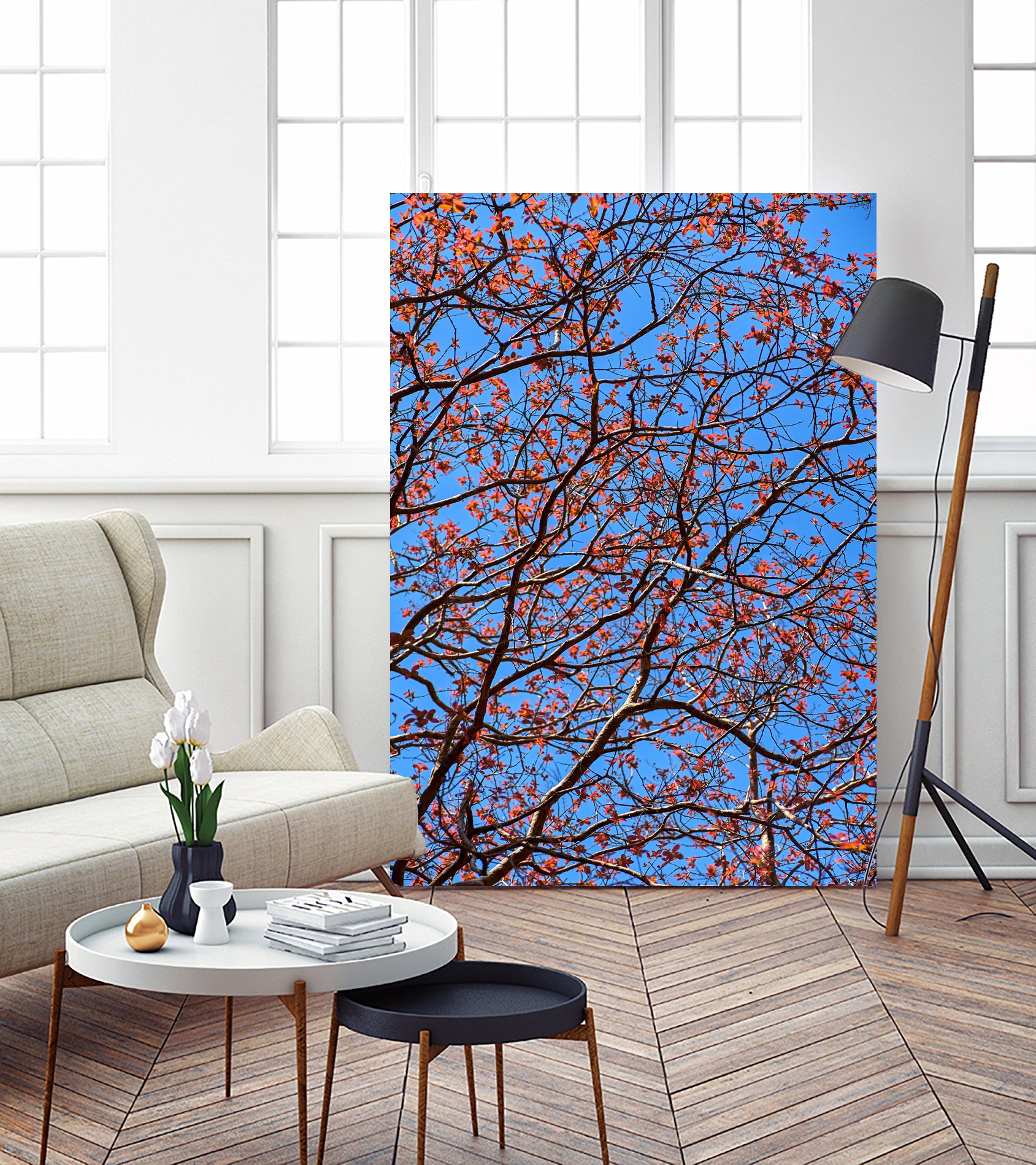 The red leaves in the early spring by Studio OMG on GIANT ART - red photo illustration