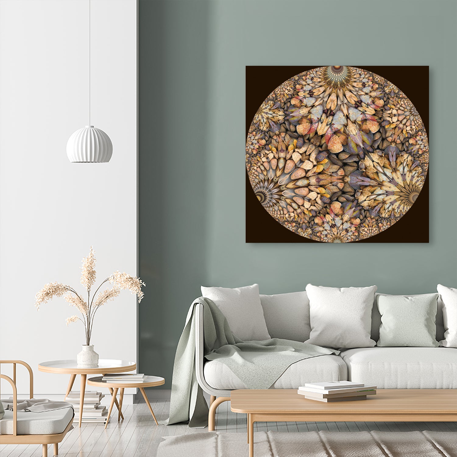 Hyperbolic Pebbles by Digital Crafts on GIANT ART - brown digital painting
