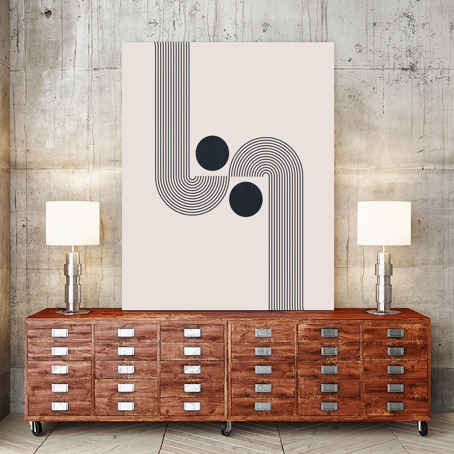 Mid century Modern Rainbow by Akshay Mahatme on GIANT ART - black digital drawing