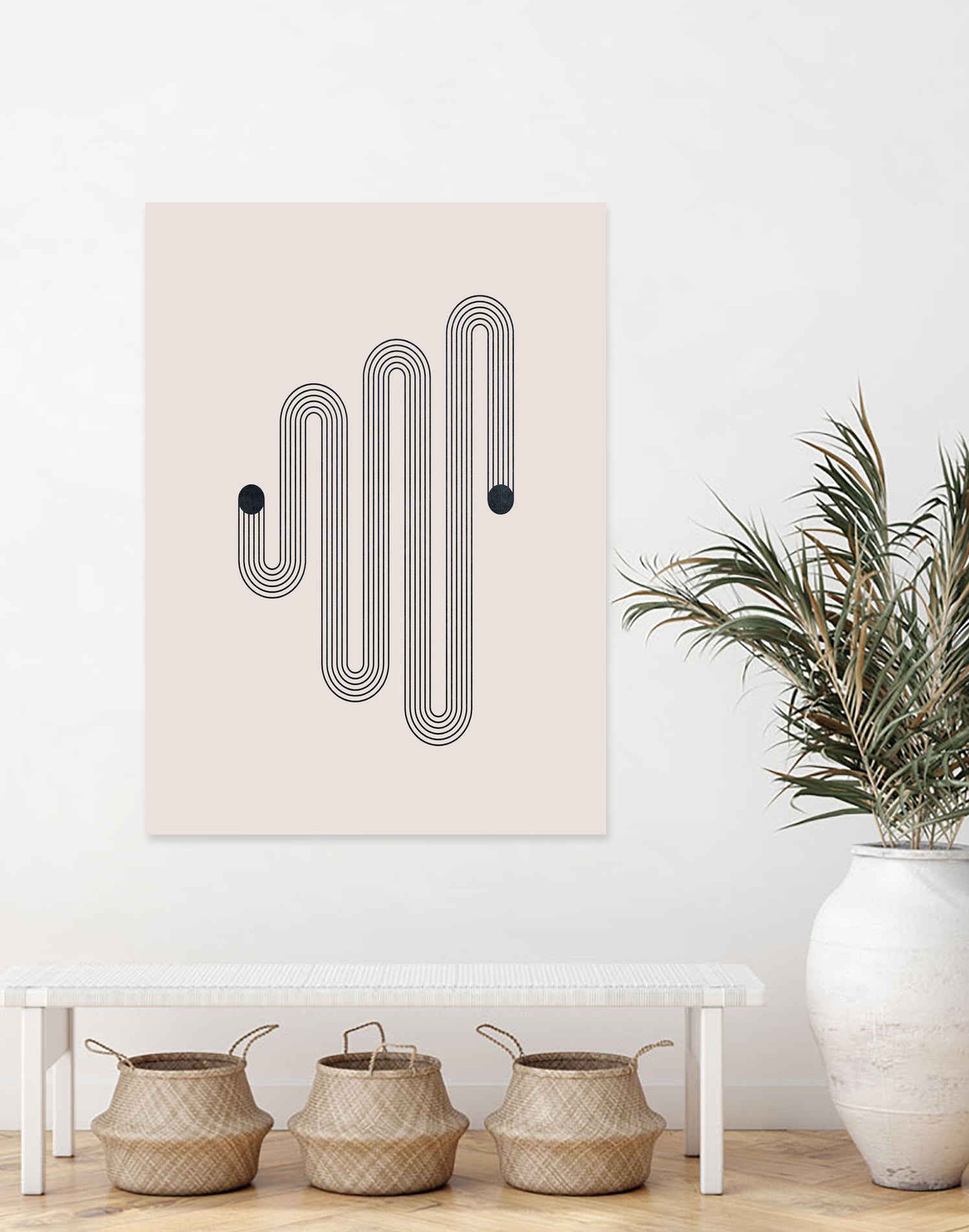 Mid century Modern Rainbow by Akshay Mahatme on GIANT ART - black digital drawing