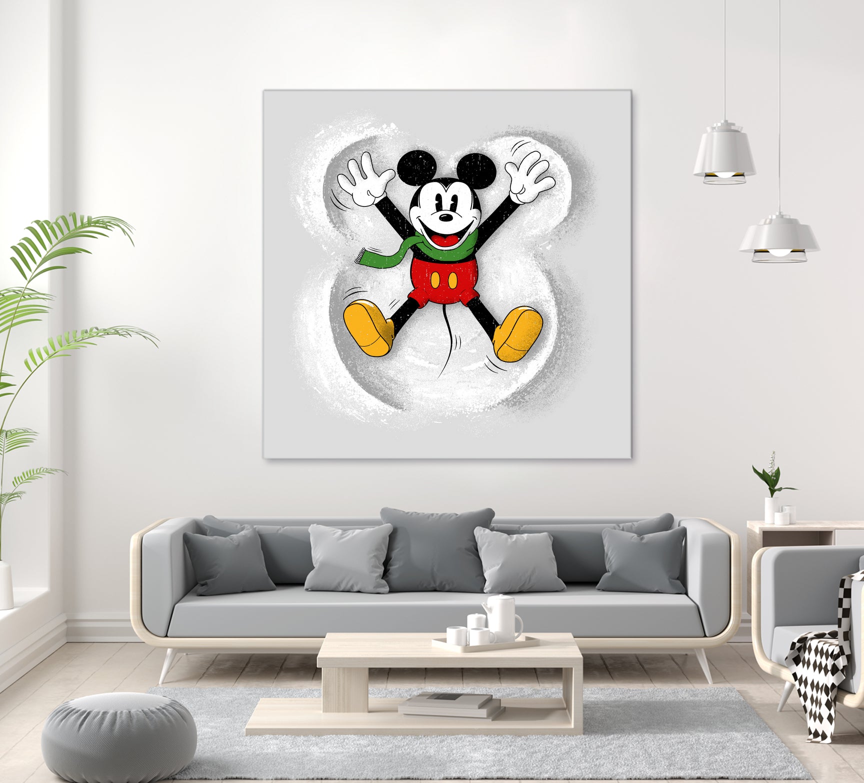 Snow Mickey by Florent Bodart on GIANT ART - digital painting