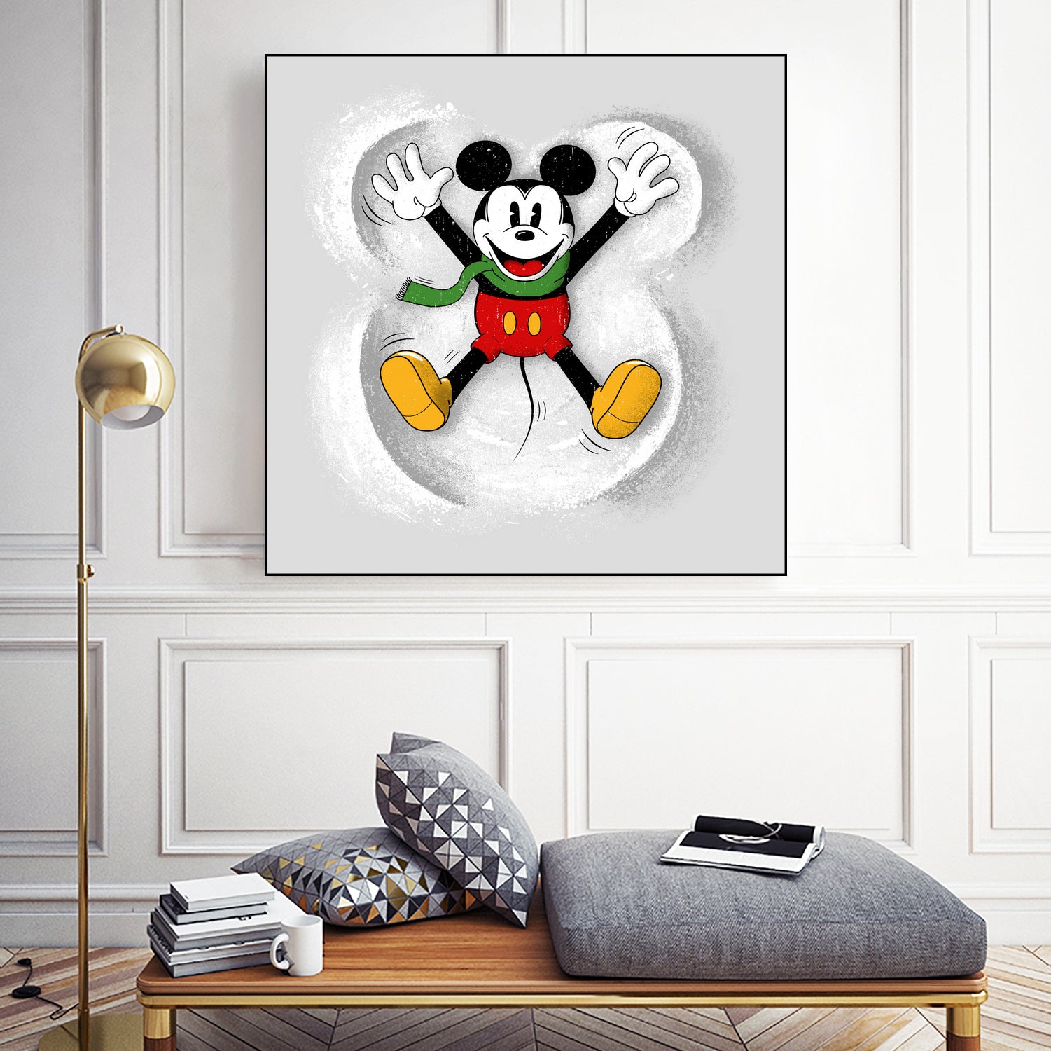 Snow Mickey by Florent Bodart on GIANT ART - digital painting