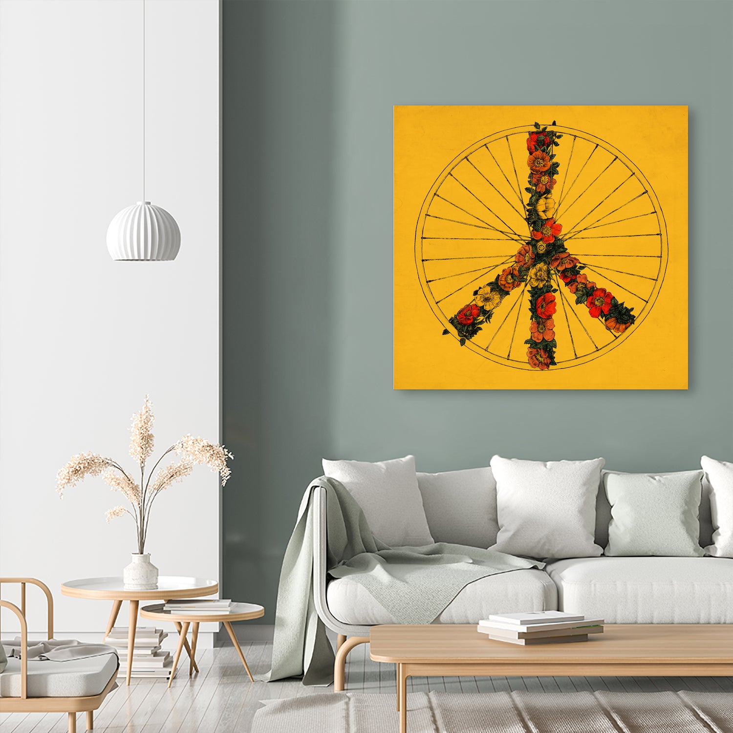 Peace & Bike (Colors) by Florent Bodart on GIANT ART - digital drawing