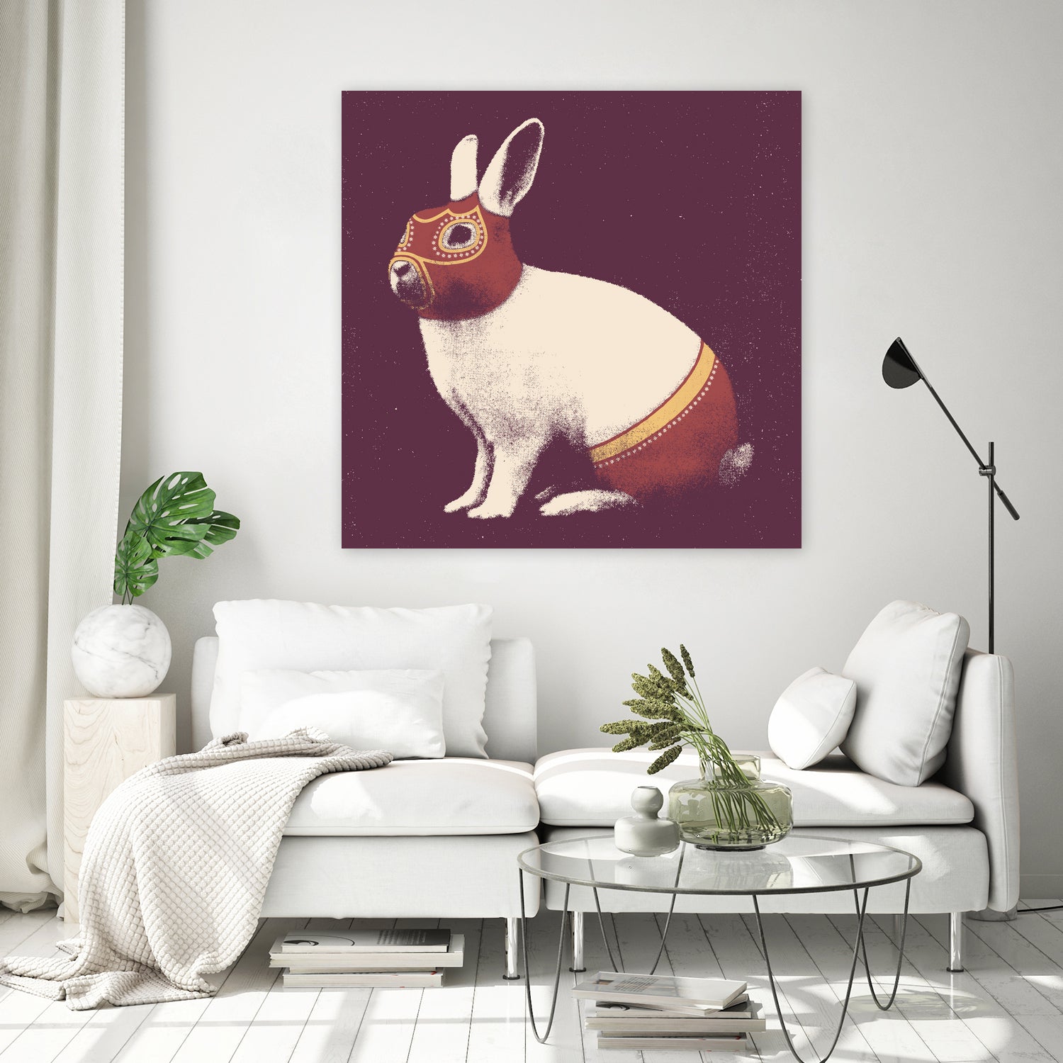 Lapin Catcheur (Rabbit Wrestler) by Florent Bodart on GIANT ART - digital drawing