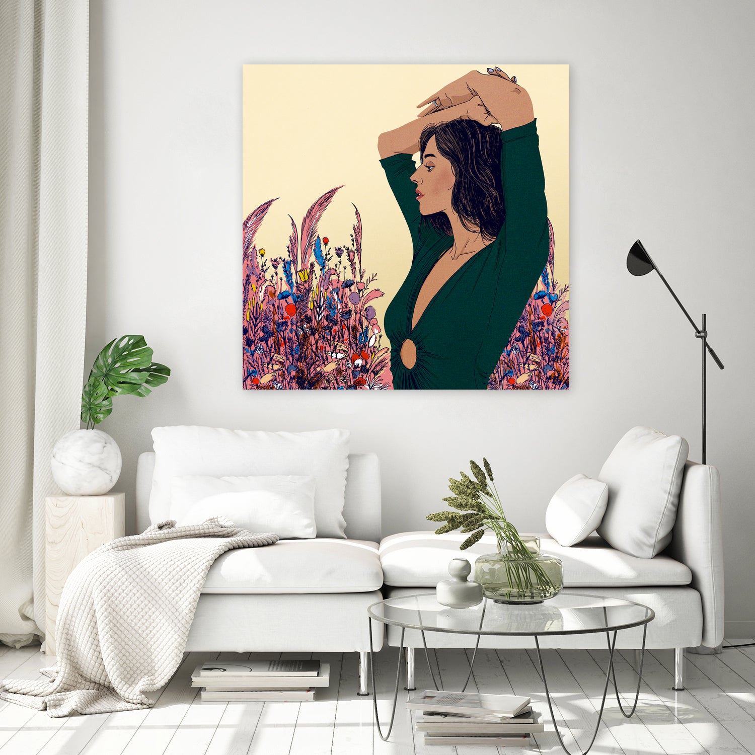 Justine by David Lanaspa on GIANT ART - white digital painting