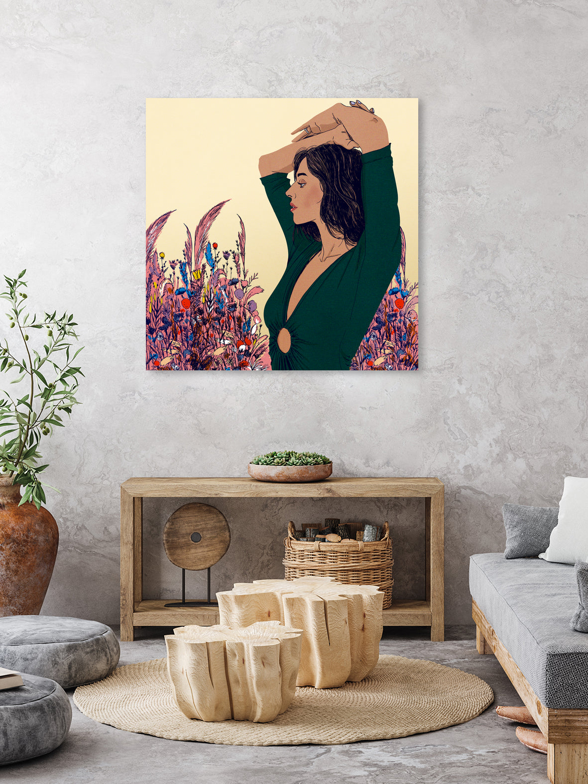 Justine by David Lanaspa on GIANT ART - white digital painting