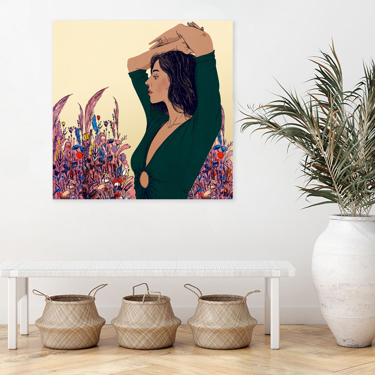 Justine by David Lanaspa on GIANT ART - white digital painting