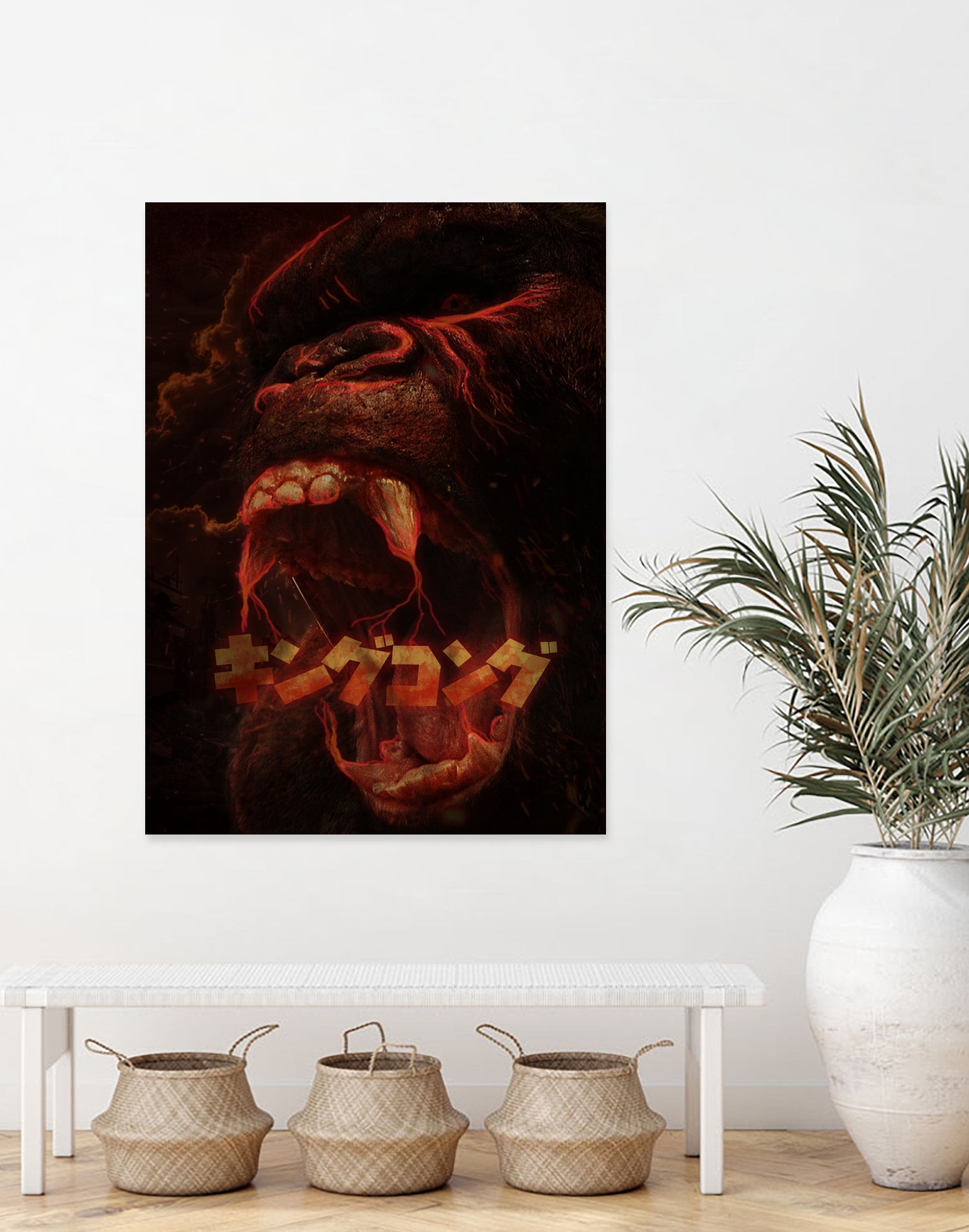 KING KONG - KING OF THE MONSTERS by Ibal Hirata on GIANT ART - white digital painting