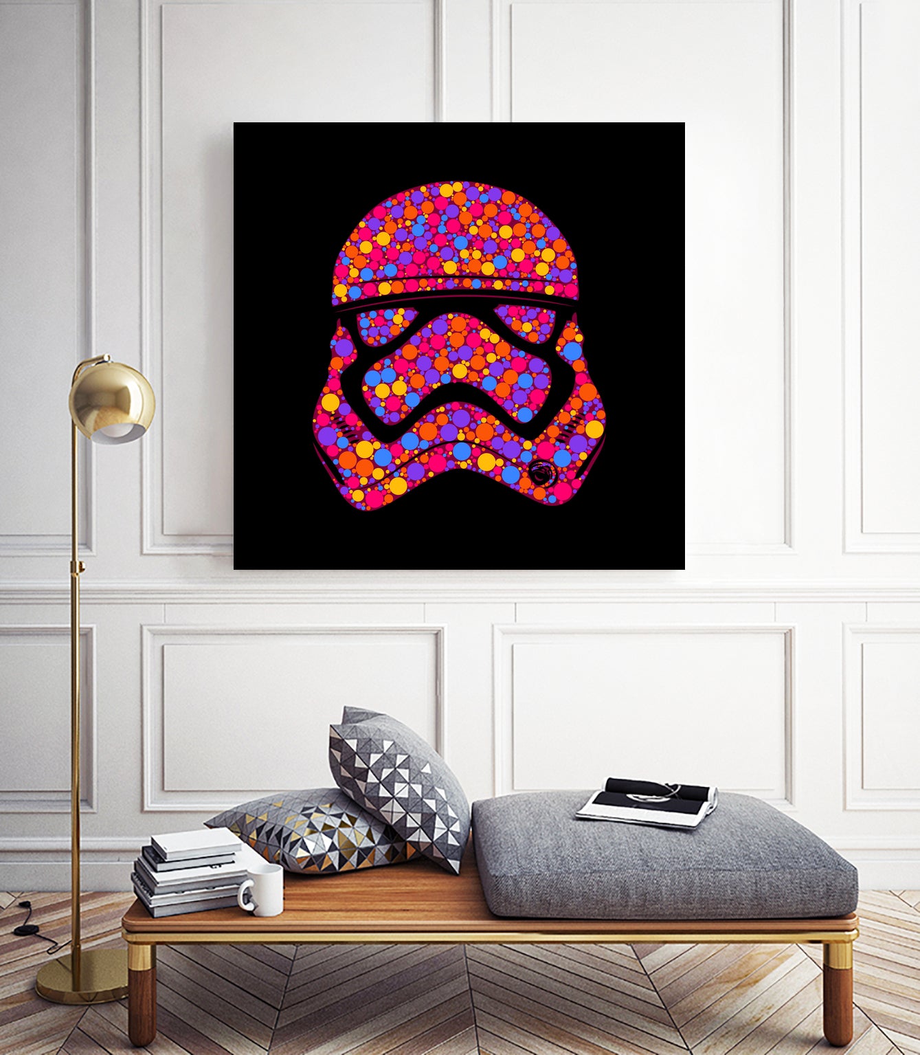 Stormtrooper | Star Wars | Pop Art by William Cuccio on GIANT ART - pink digital painting