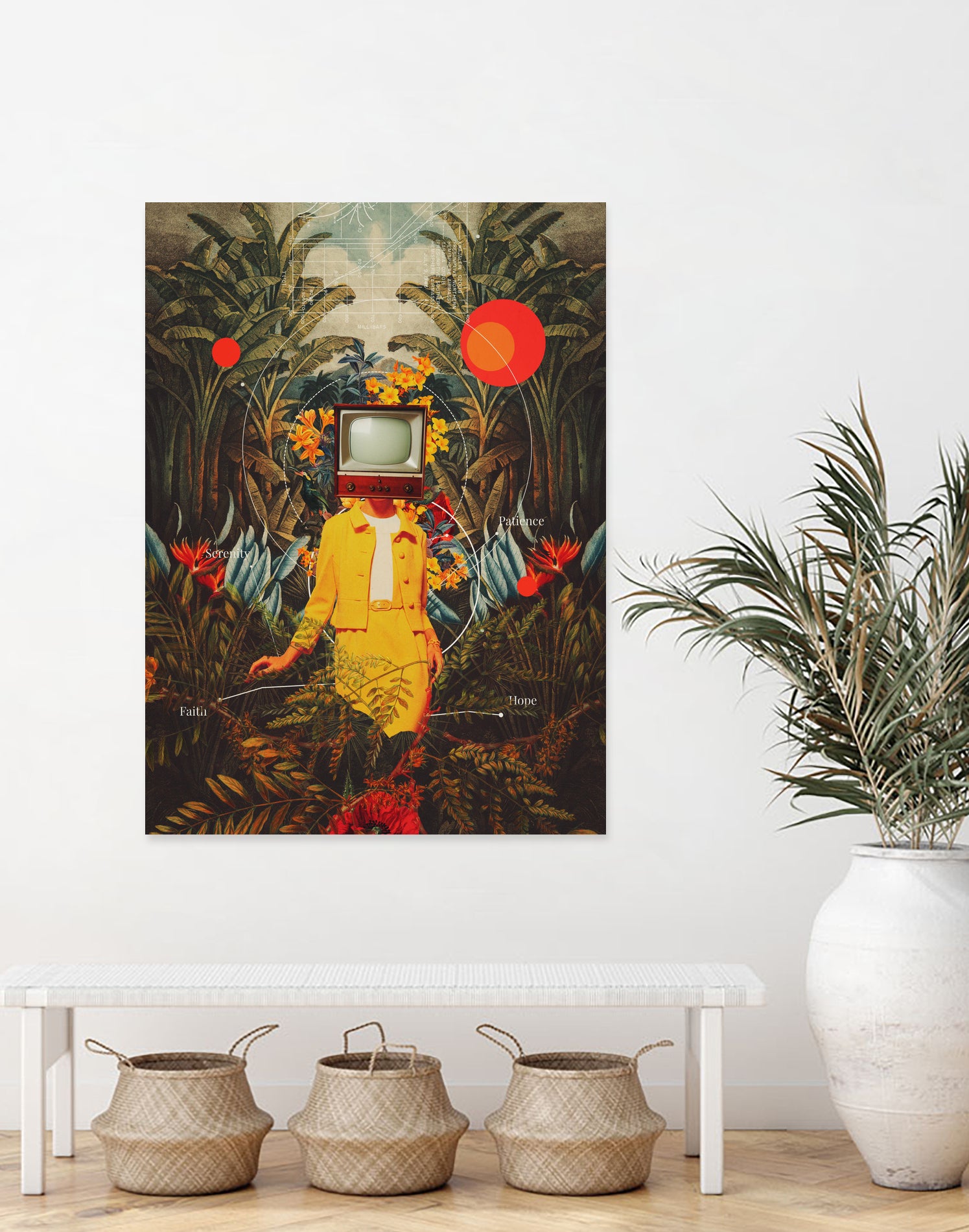 She Came from the Wilderness by Frank Moth on GIANT ART - green vector illustration