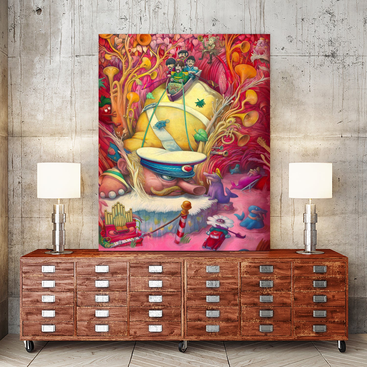 the Sergeant by Roberto Grassilli on GIANT ART - red mixed media