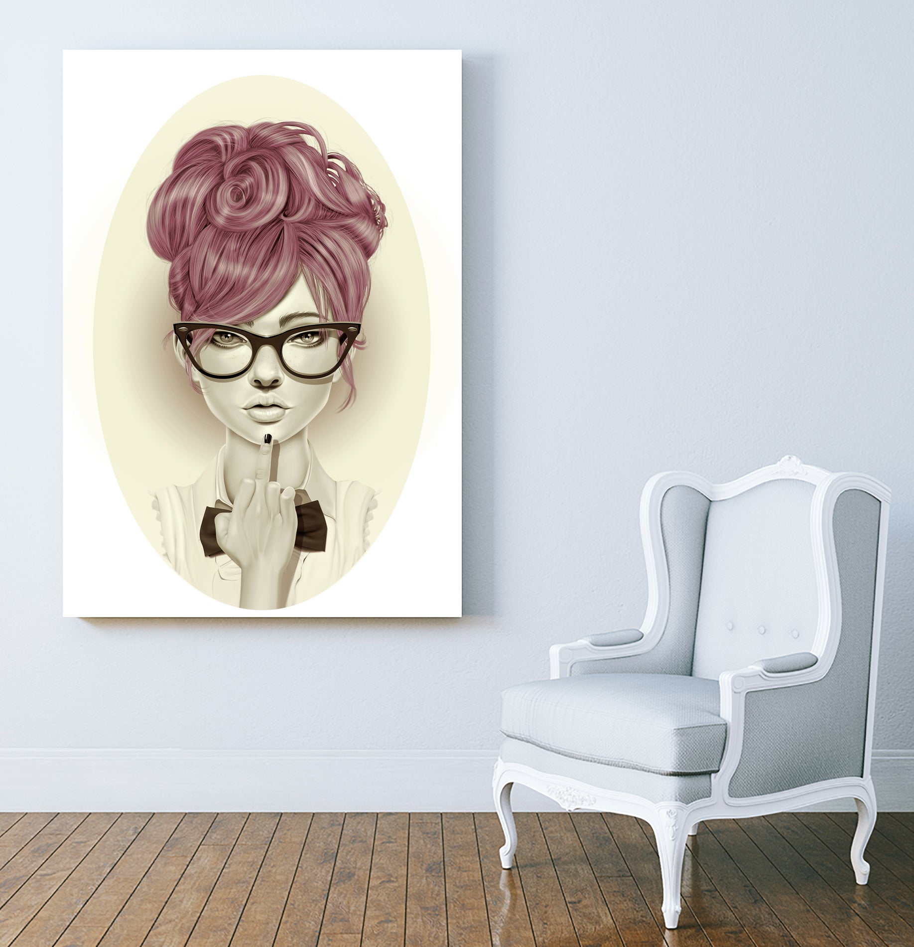 Fu*k U by Giulio Rossi on GIANT ART - pink digital painting