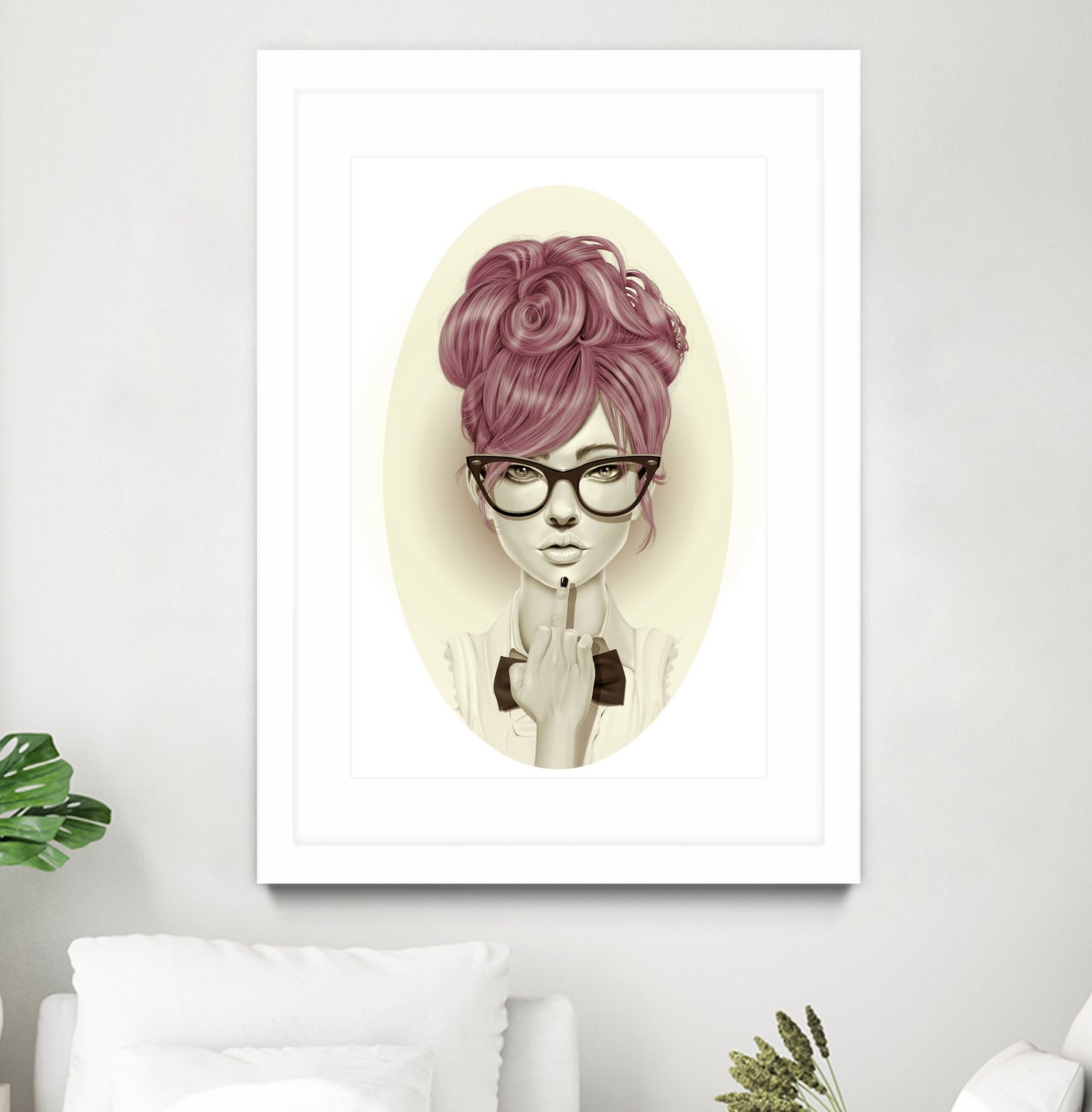 Fu*k U by Giulio Rossi on GIANT ART - pink digital painting