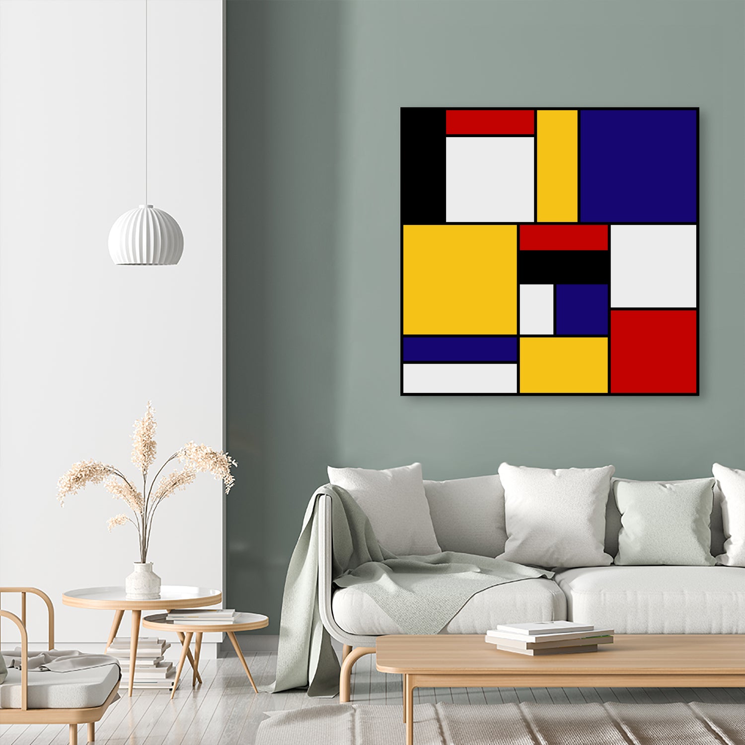 Mondrian De Stijl by Saadana Shanmukam on GIANT ART - yellow digital drawing