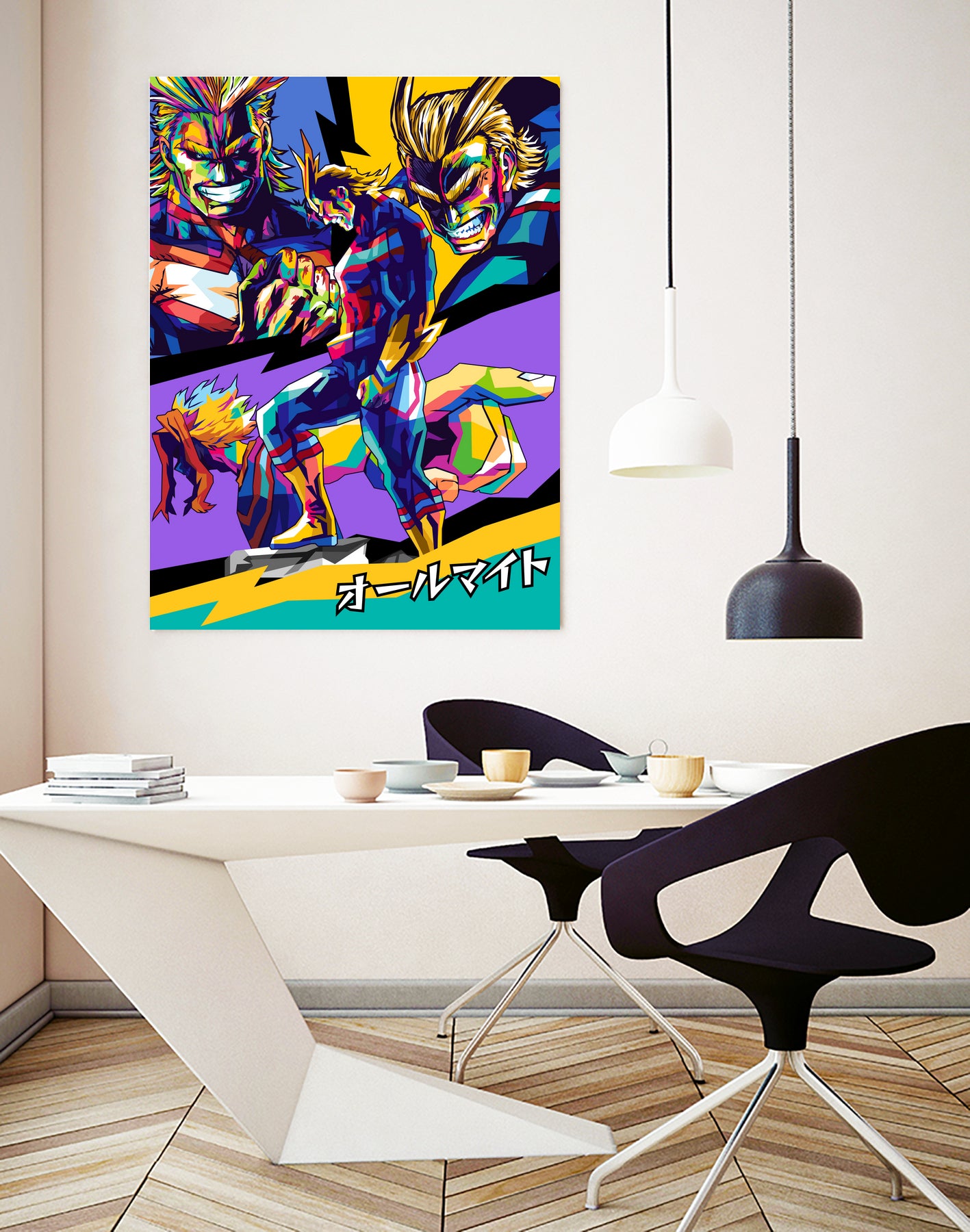 All Might Boku No Hero by Shichiro Ken on GIANT ART - blue digital drawing