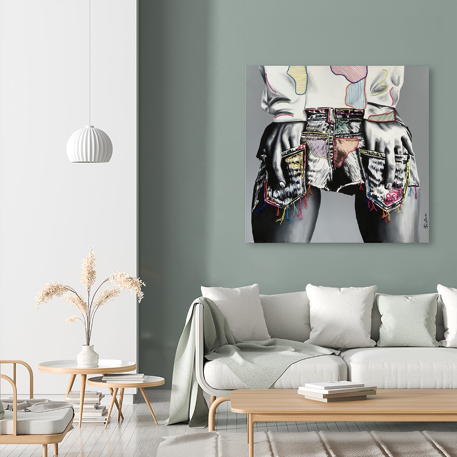 Pocket by eugenia retana on GIANT ART - gray mixed media