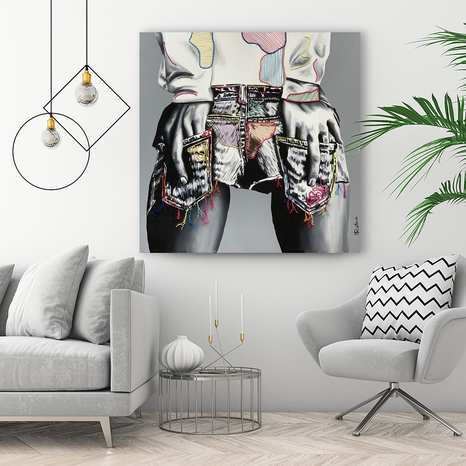 Pocket by eugenia retana on GIANT ART - gray mixed media