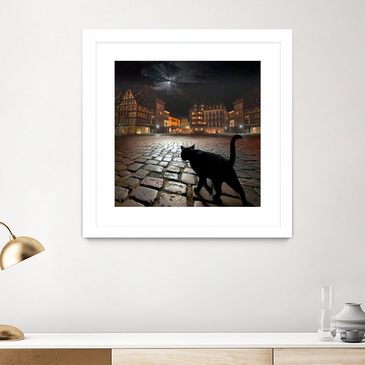 Strasburg's Night by Igor Zenin on GIANT ART - black digital painting