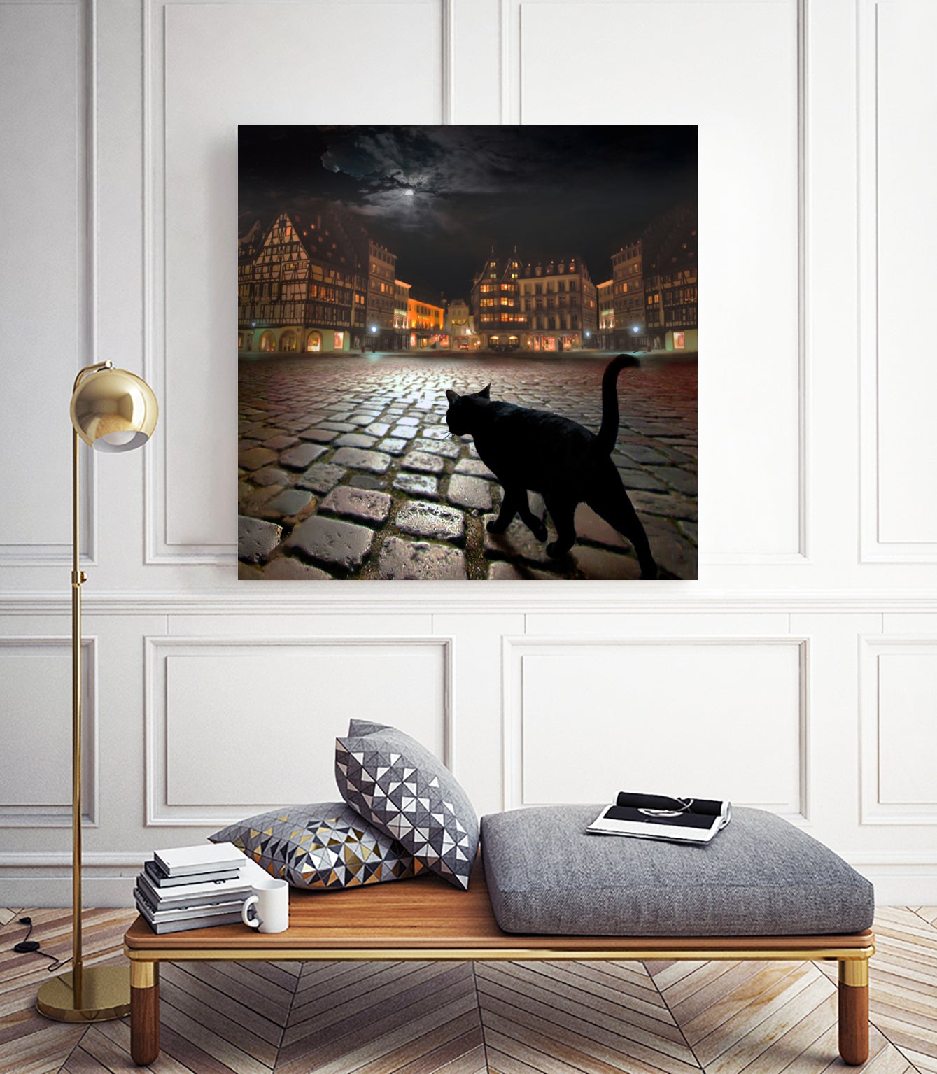 Strasburg's Night by Igor Zenin on GIANT ART - black digital painting