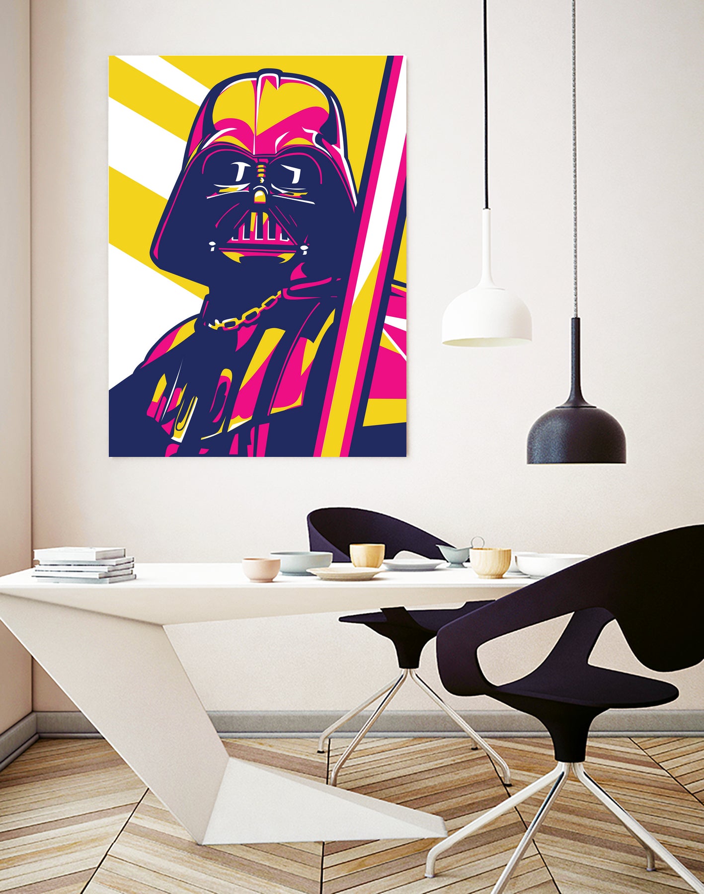 Darth Vader by Art Style on GIANT ART - orange vector illustration