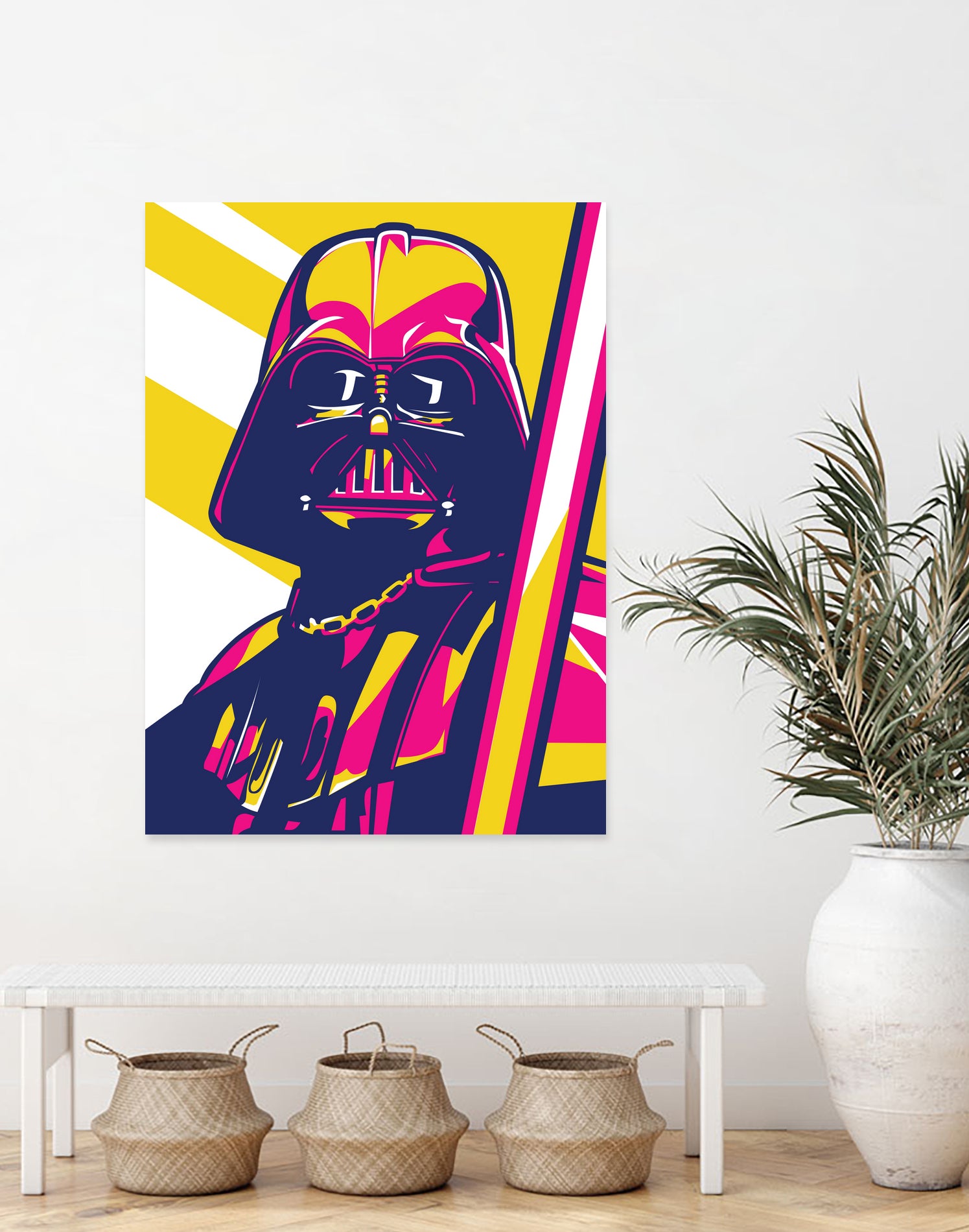 Darth Vader by Art Style on GIANT ART - orange vector illustration