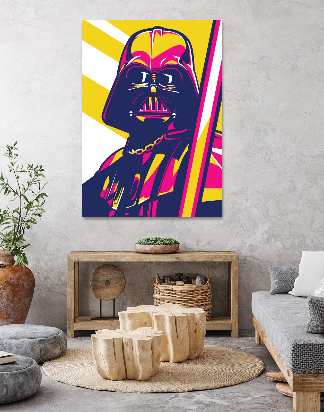 Darth Vader by Art Style on GIANT ART - orange vector illustration