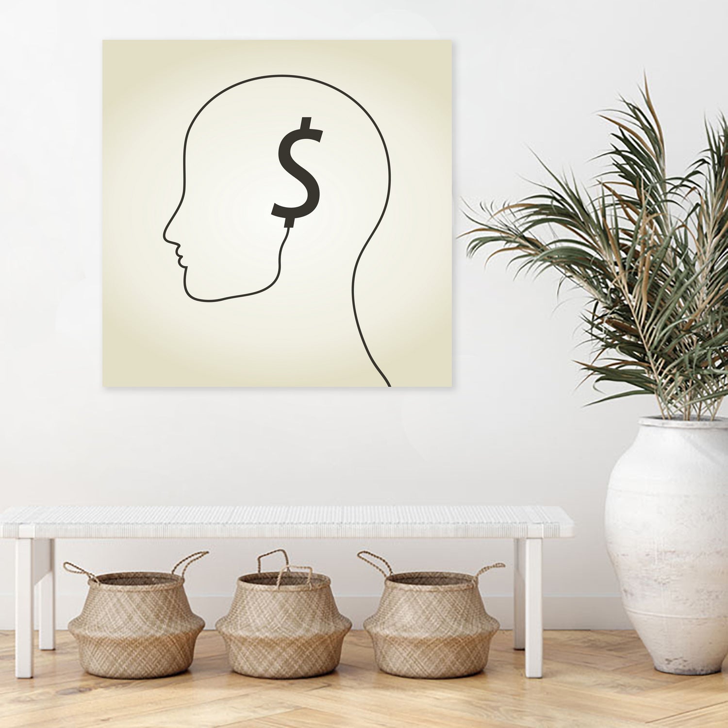 Dollar a head by Aleksandr Vector on GIANT ART - white vector illustration